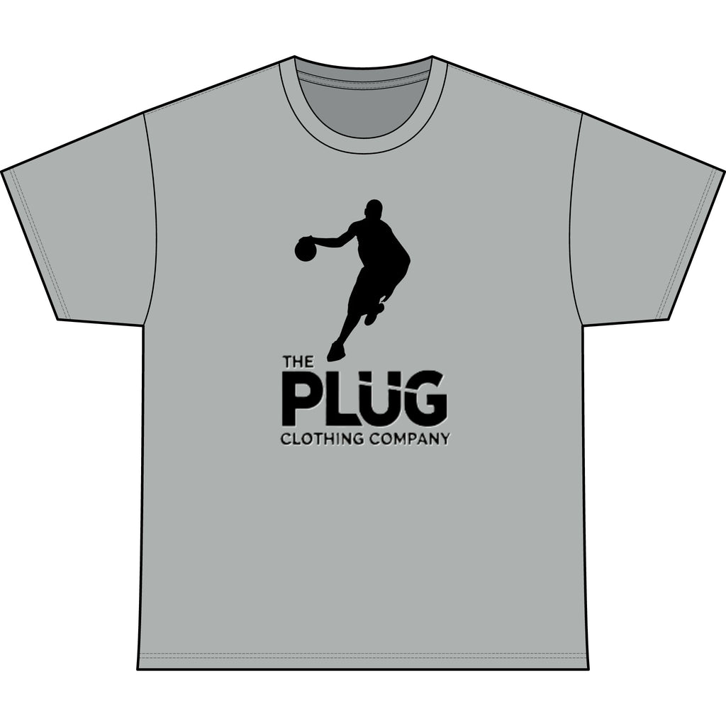 Basketball Logo Tee — "The Plug" Heavyweight Crewneck
