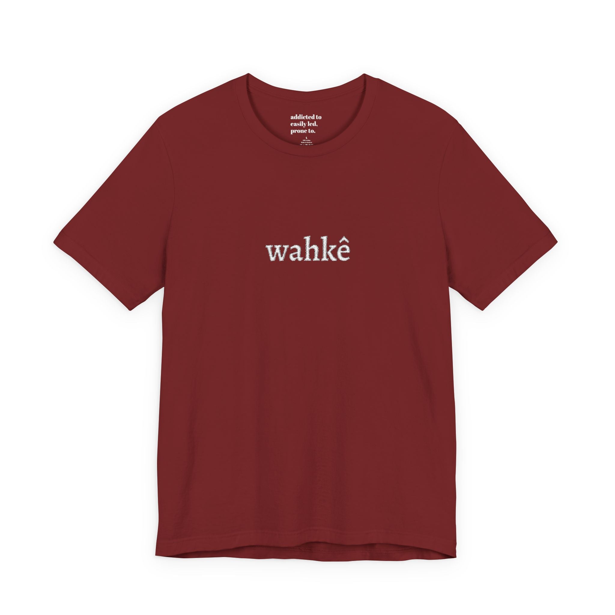 T-Shirt — "wahkê" Script Tee