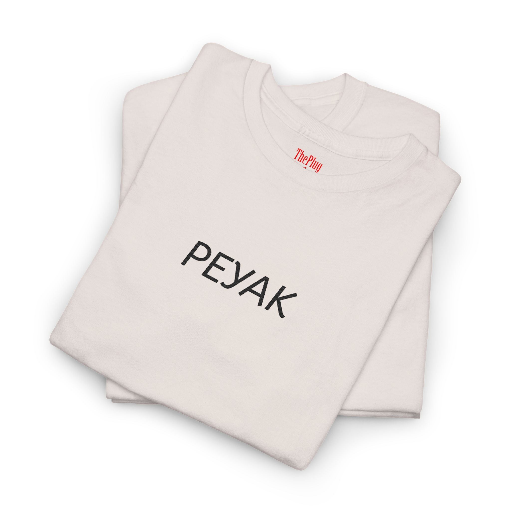 Peyak Graphic Tee — Minimalist White Cotton T-Shirt