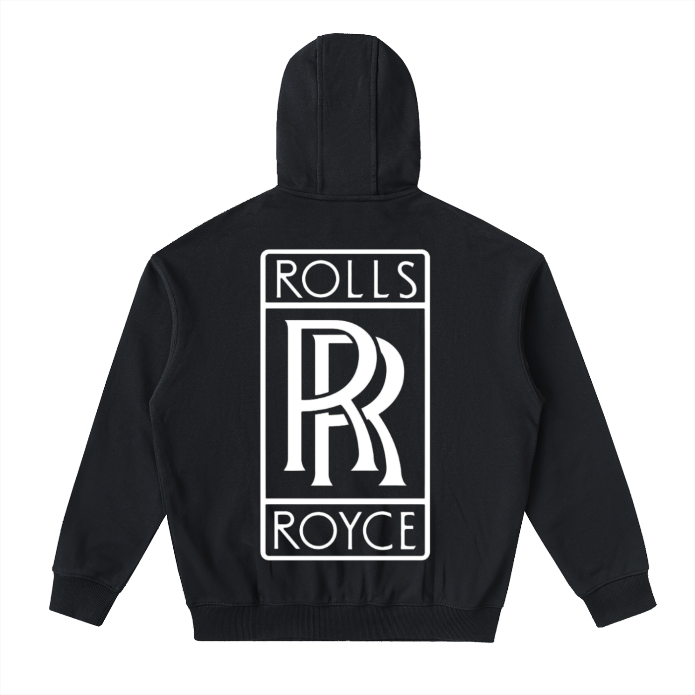 Rolls Royce Double R Drop-Shoulder Zip Up Hoodie