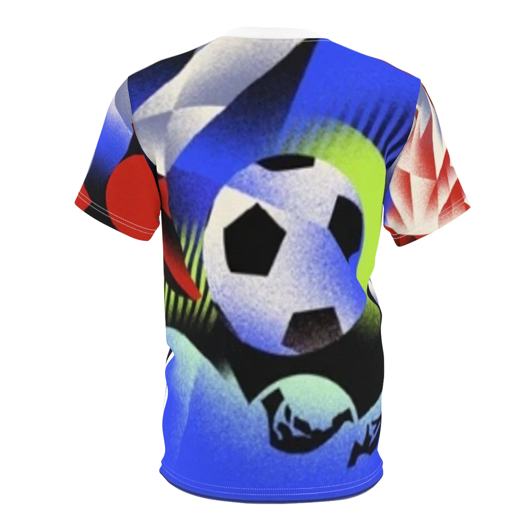Toronto 2026 World Cup Soccer Graphic Tee — Retro Red Blue All-Over Print
