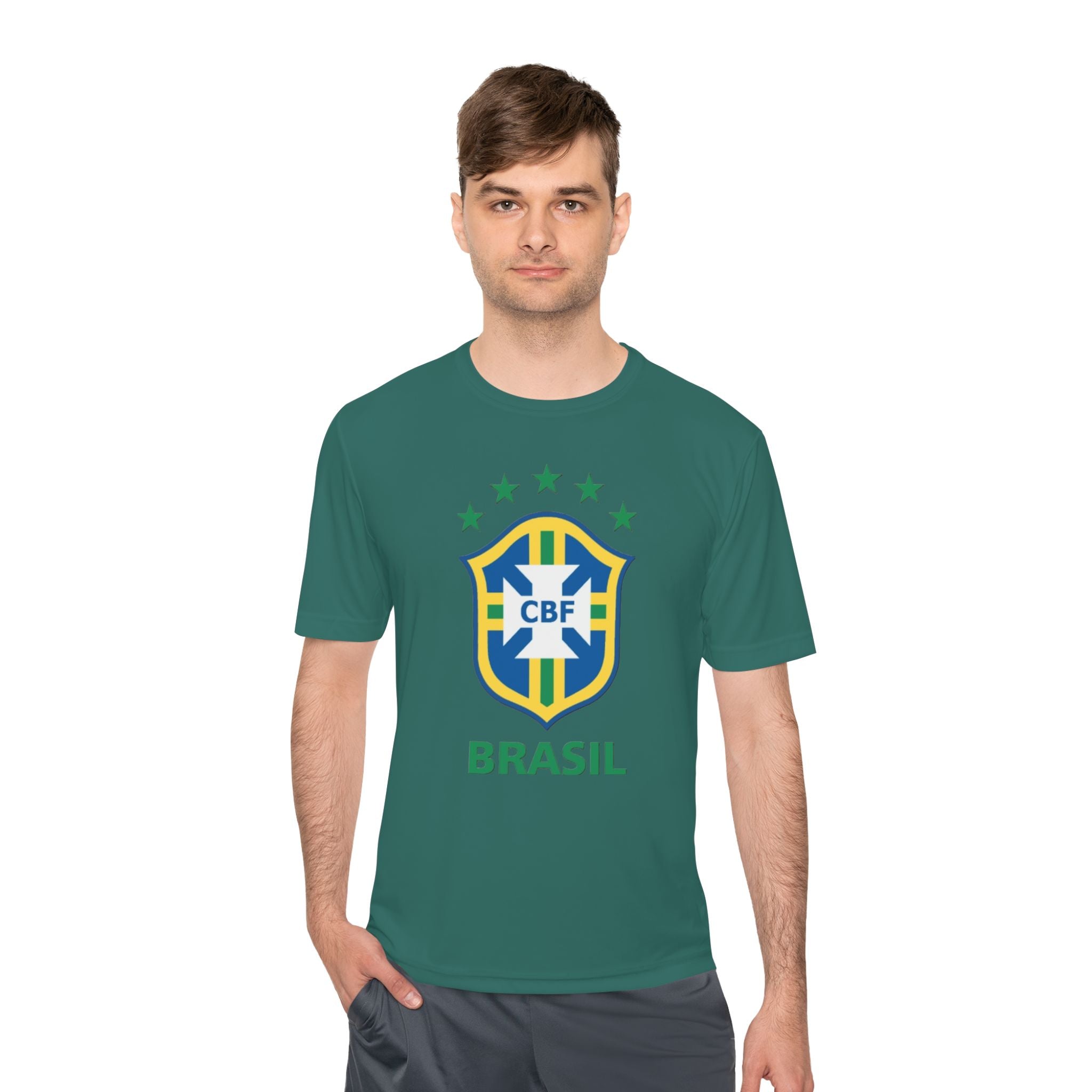 Brasil CBF Soccer Crest Tee — Brazilian Football Fan Shirt