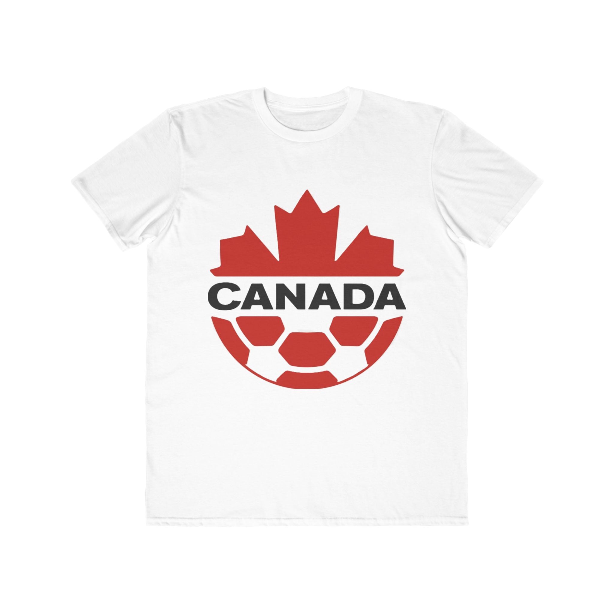Canada Soccer Tee — Maple Leaf & Ball Patriotic Men's T-Shirt
