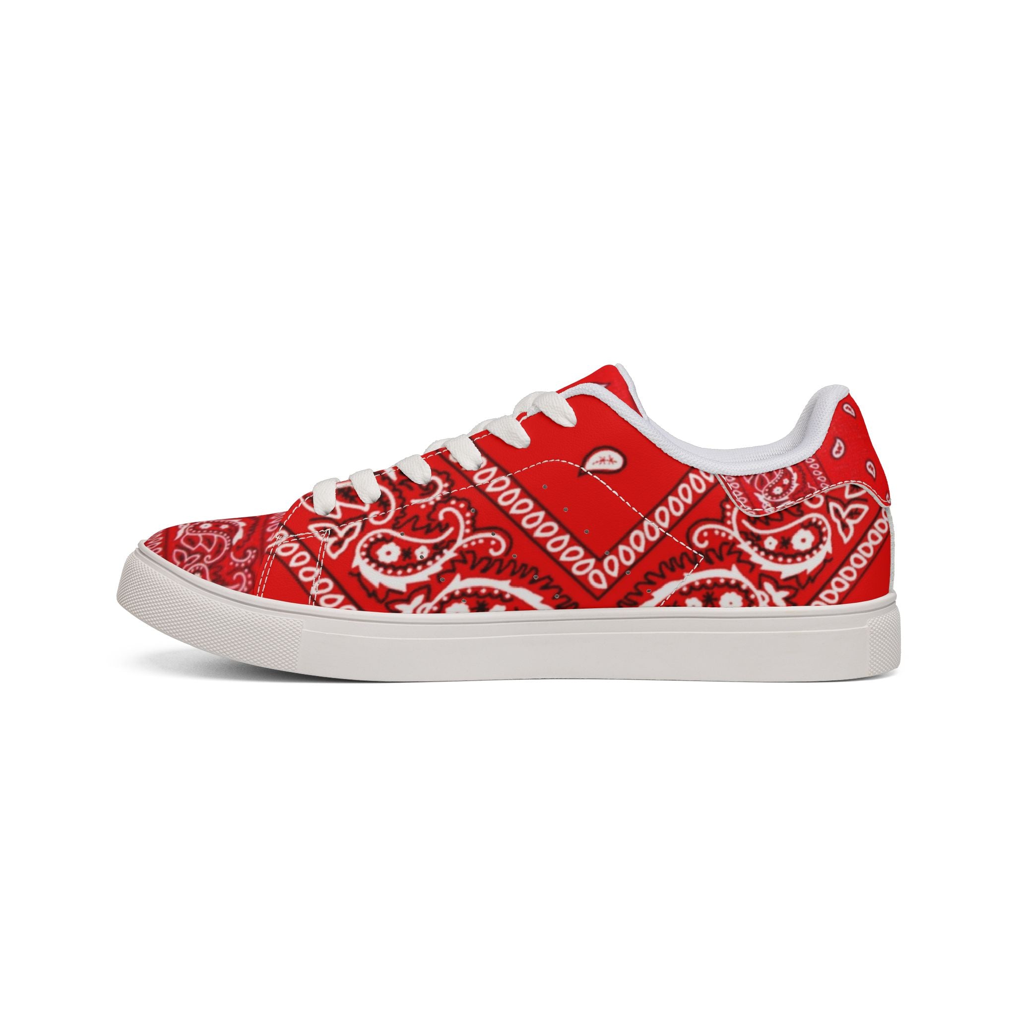 Hustle Red Bandana Low-Top Sneakers