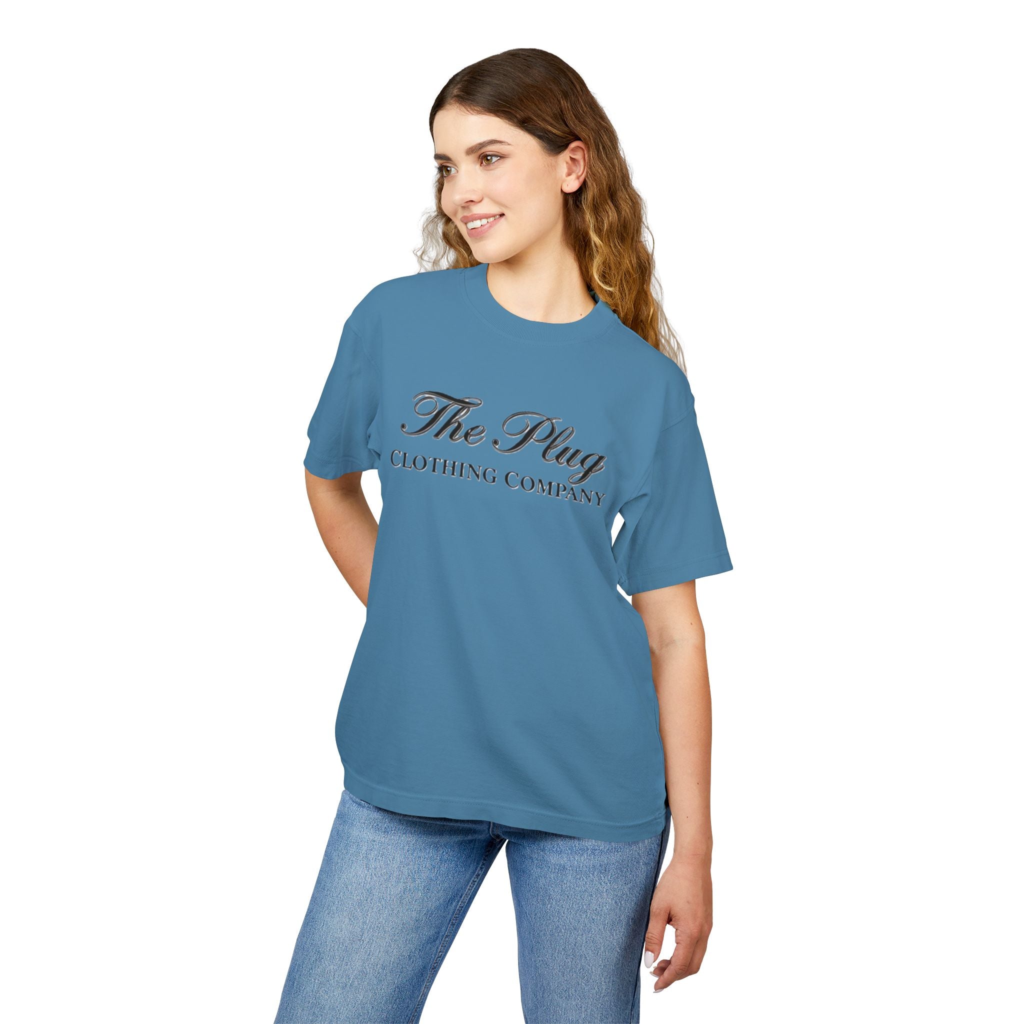 Vintage Script Logo Tee — The Plug Clothing Co. Heavyweight Urban Tee