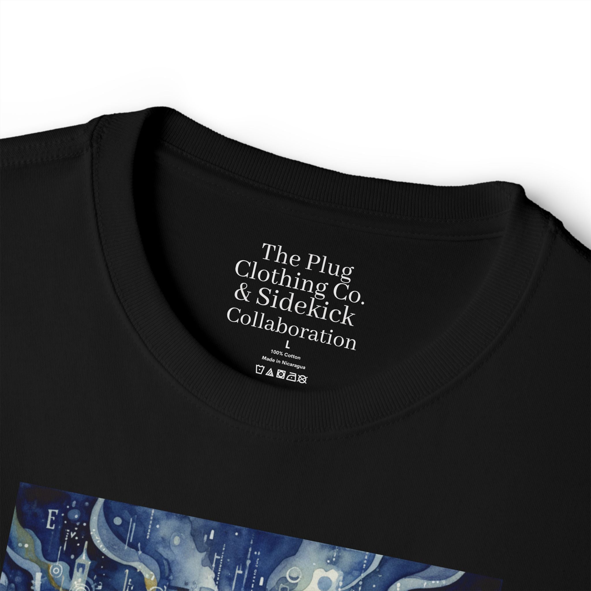 The Plug C.C. & Sidekick Collab.- Celestial Energy Art Oversized T‑Shirt