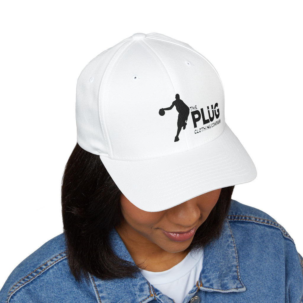 Basketball Logo Cap — "The Plug Clothing Company" Embroidered Hat