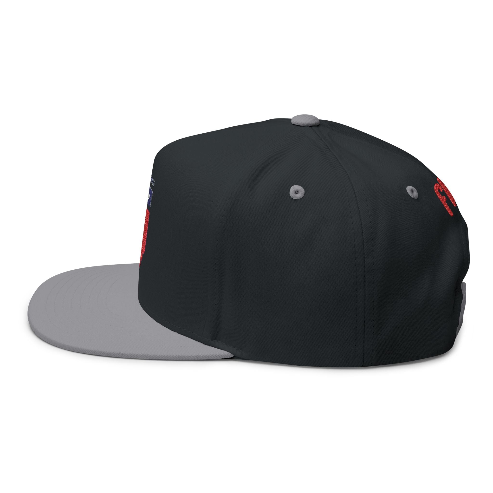 USA Shield Embroidered Flat Bill Cap — Patriotic FIFA Snapback