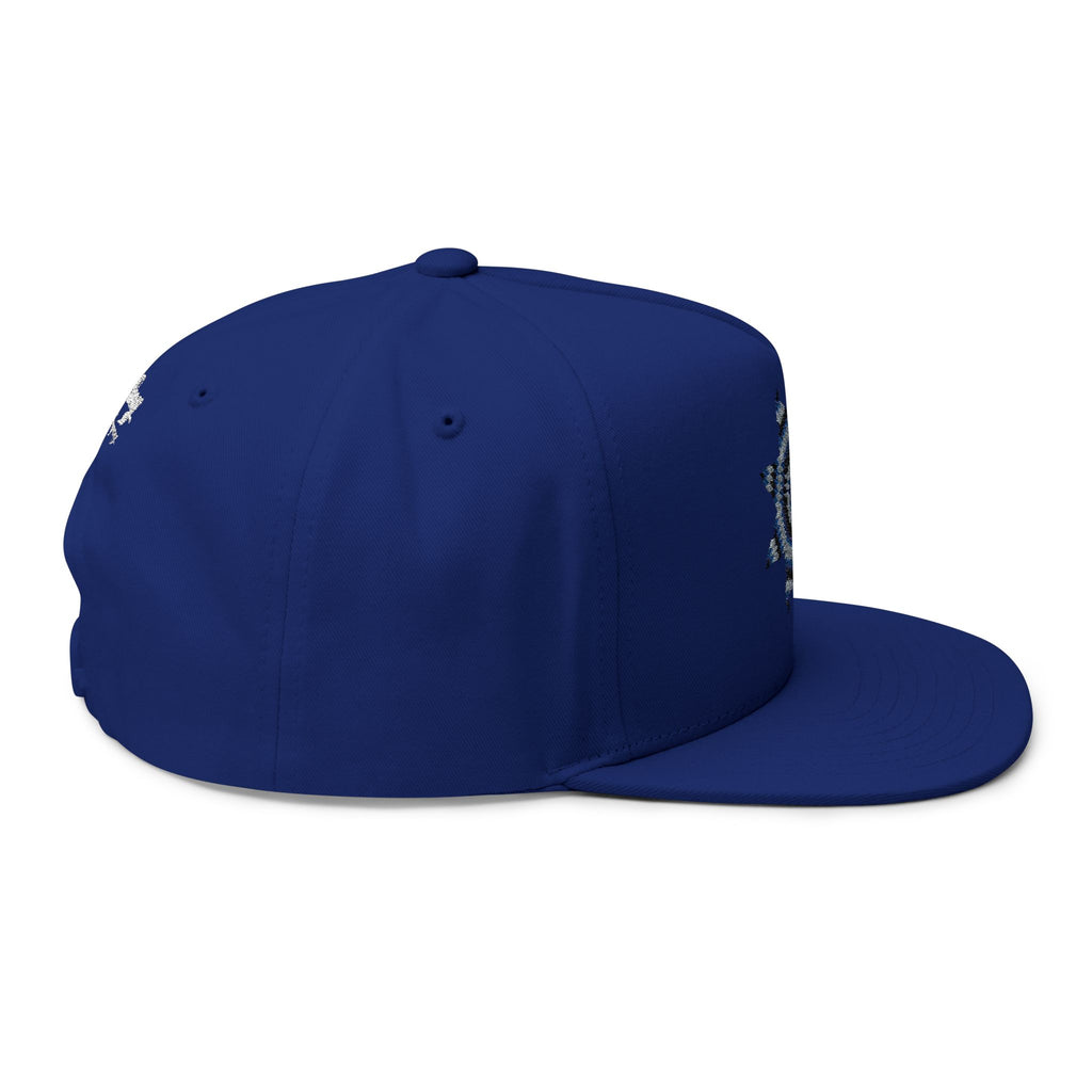 the Plug Clothing Company Embroidered Flat Bill - Native Geometric Star Logo