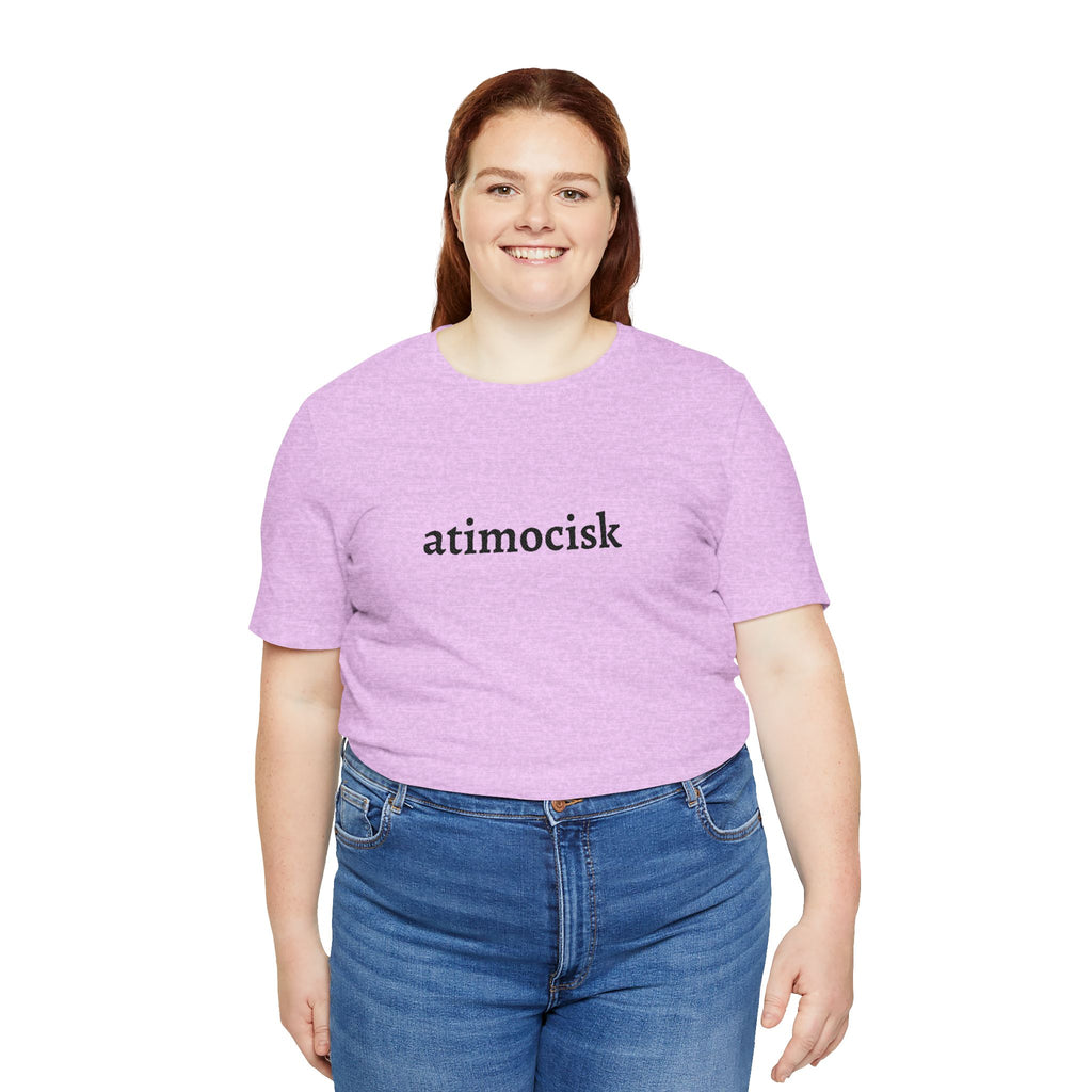 atimocisk Minimalist Text T-Shirt  — Casual T-Shirt