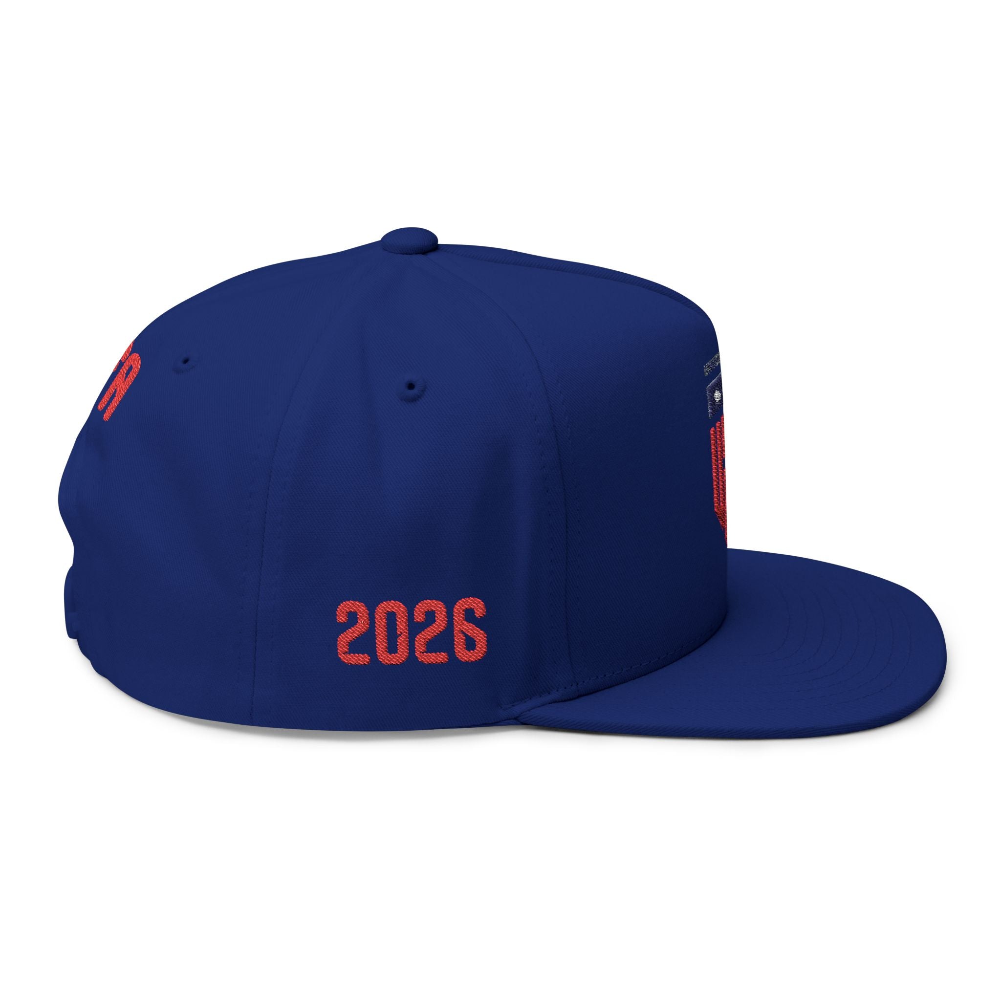 USA Shield Embroidered Flat Bill Cap — Patriotic FIFA Snapback
