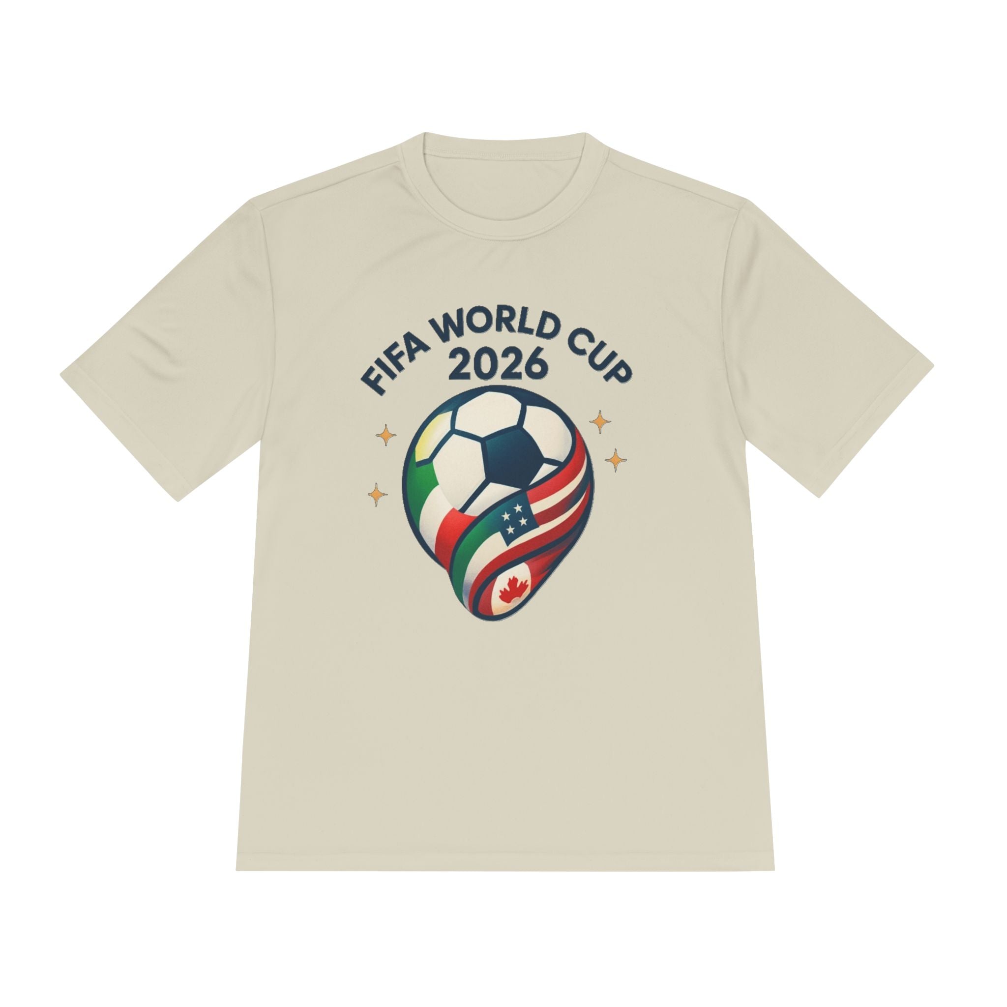 FIFA World Cup 2026 Soccer Tee — USA/Canada/Mexico Flag Ball