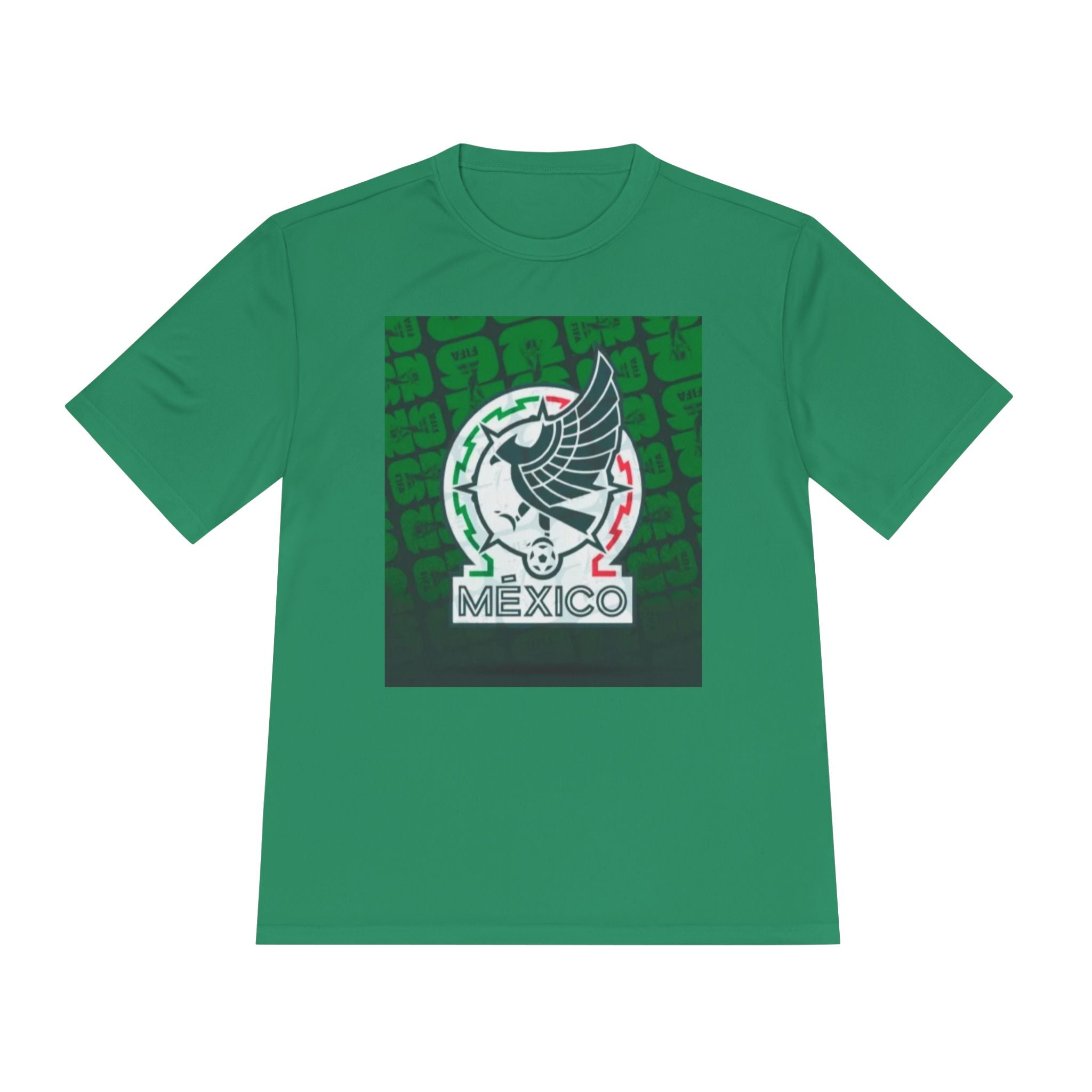 Mexico Soccer Crest Tee — Green Aztec Football Shirt