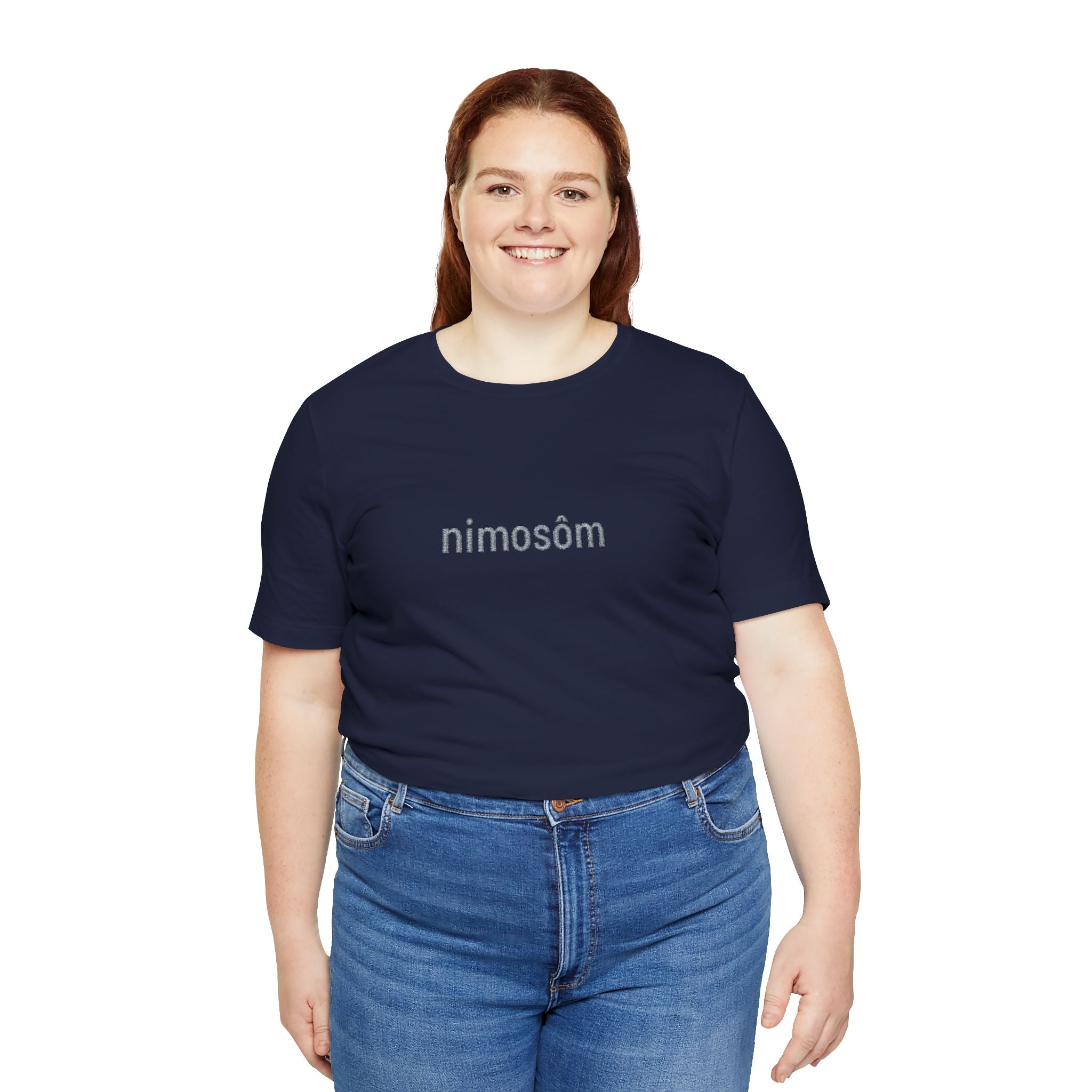 Nimosöm Floral Script Tee — Black Graphic Short Sleeve Shirt