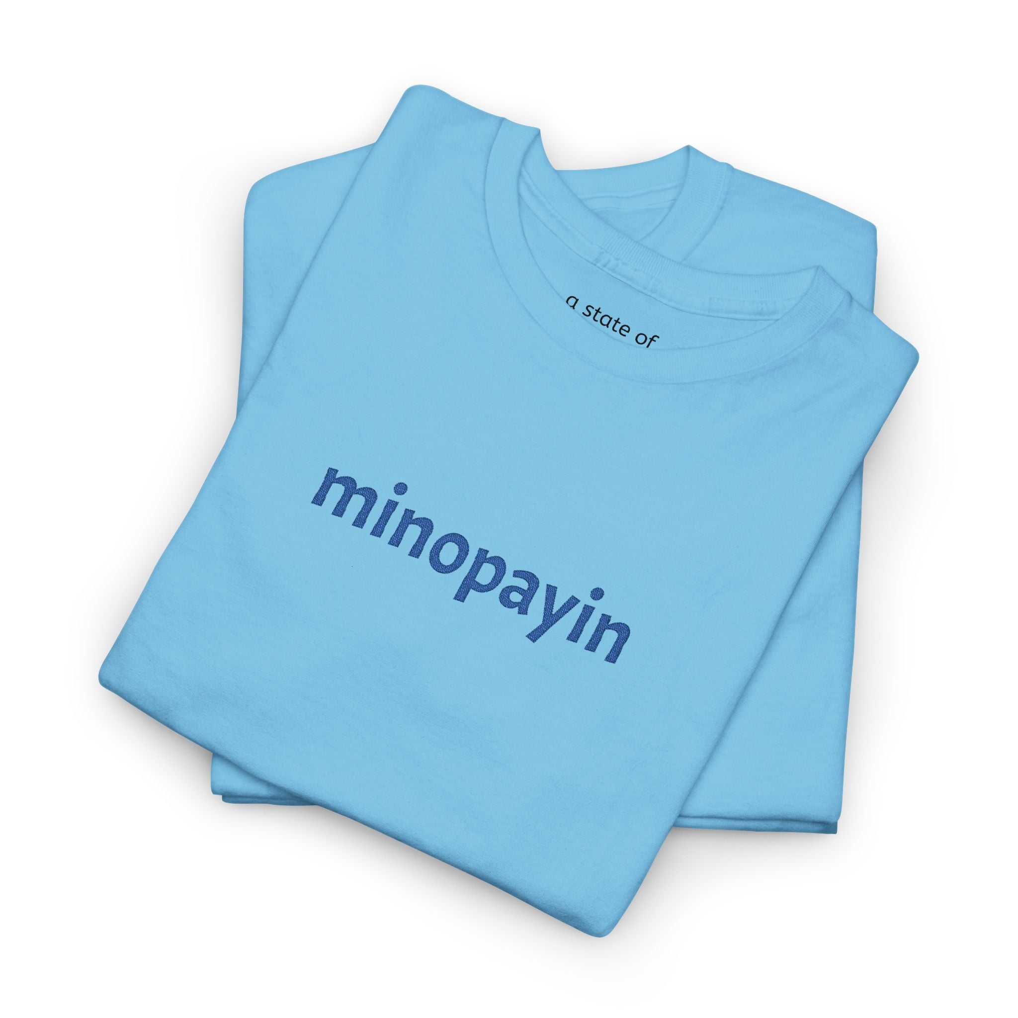 minopayin Cree Script Tee — Minimalist Retro Text Graphic T-Shirt