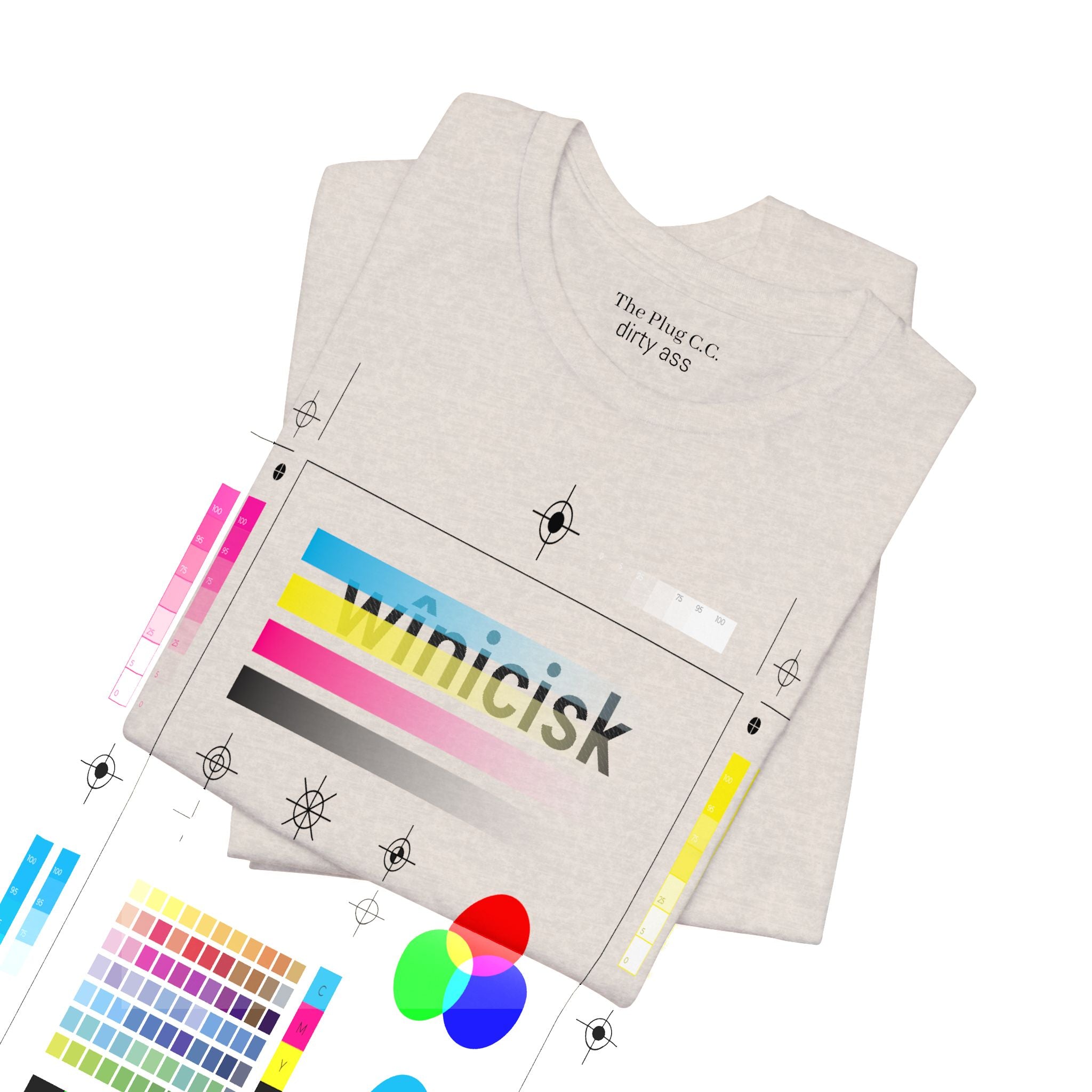 Winicisk Minimalist Logo Tee — Cream Indigenous Streetwear