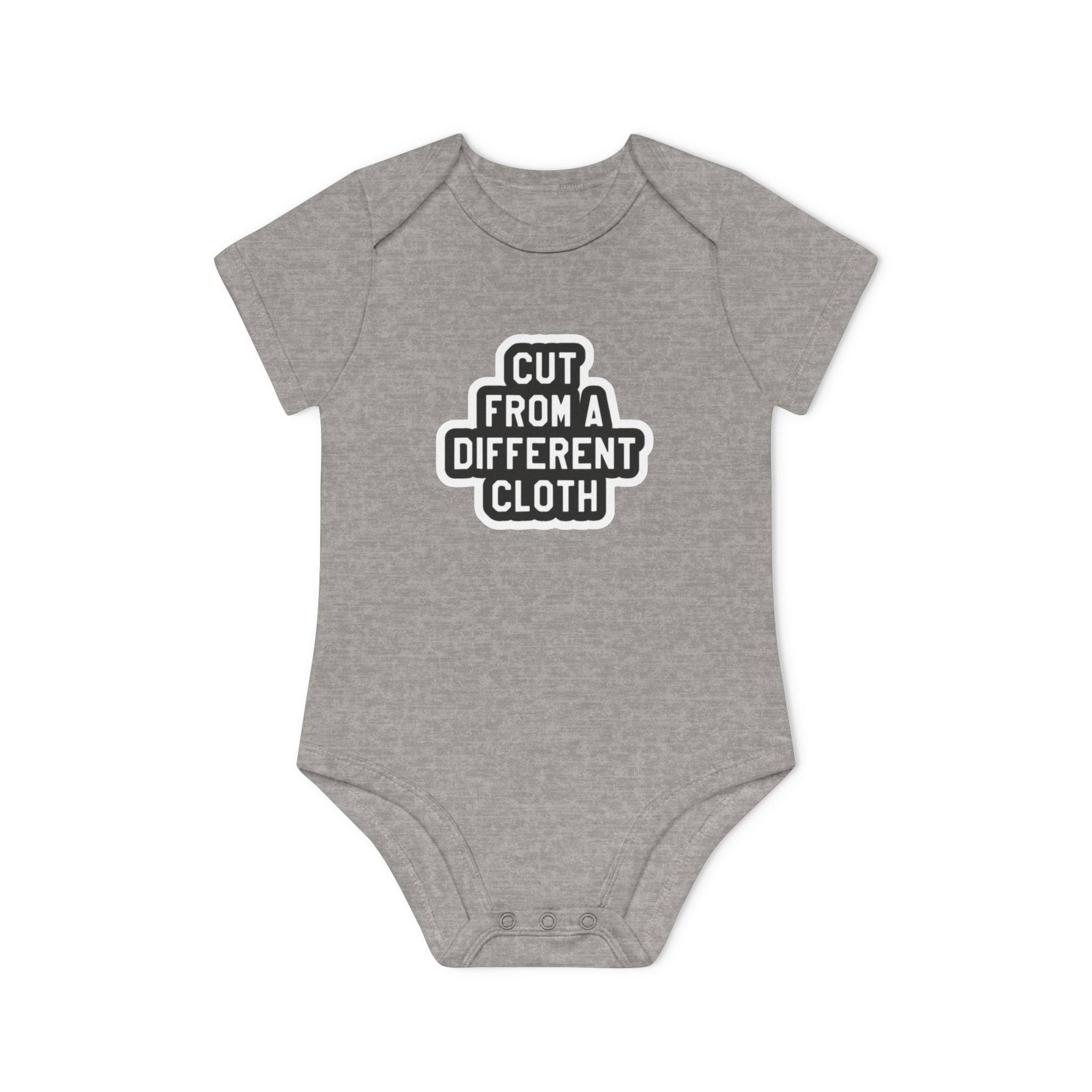 Baby Bodysuit — "Cut From A Different Cloth" Organic Short Sleeve Onesie