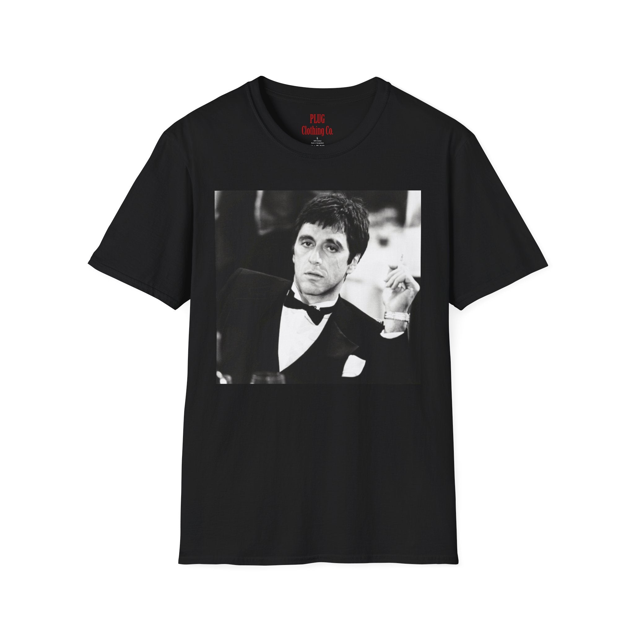 Scarface Tony Montana Portrait T‑Shirt — Retro Movie Gangster Tee