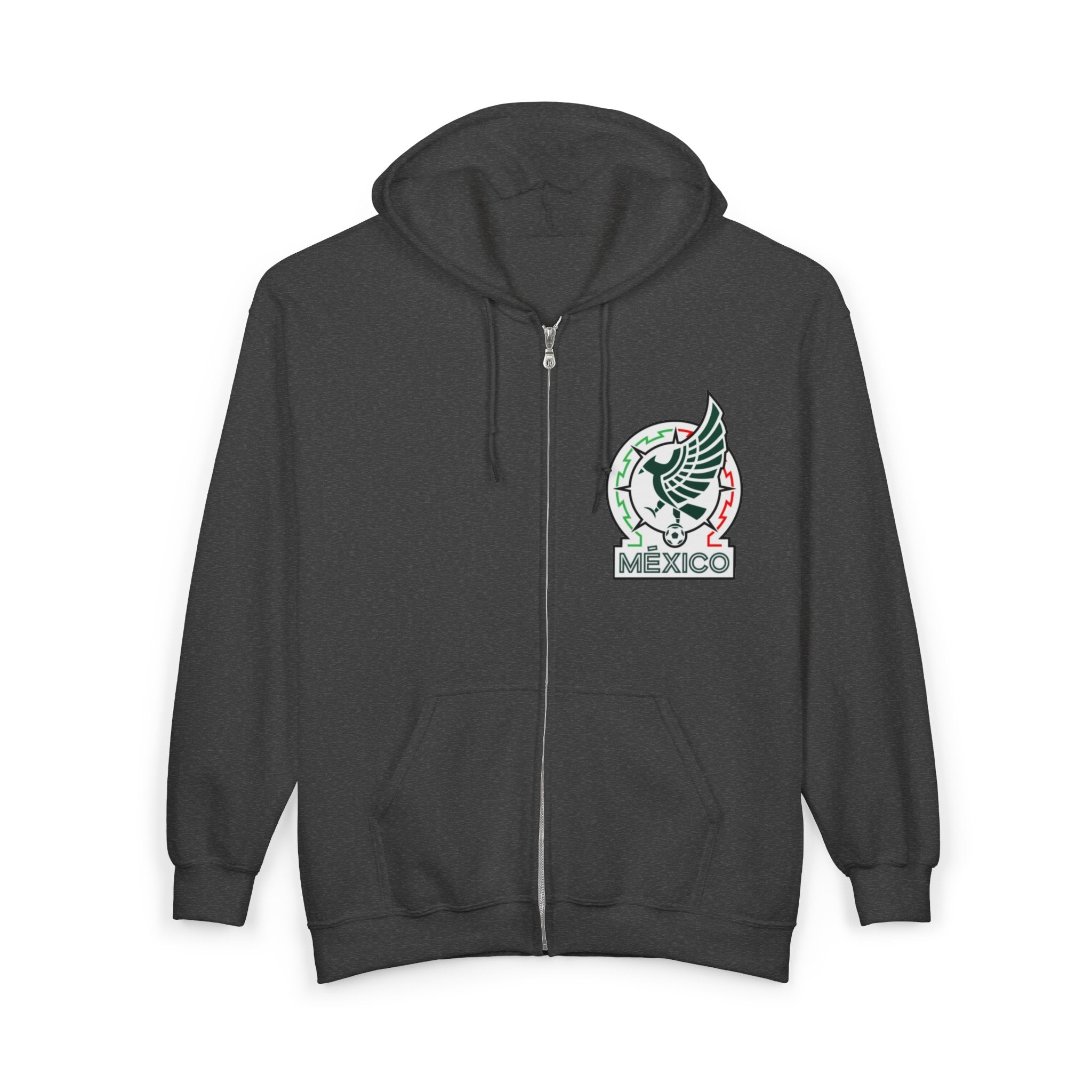 Mexico FIFA World Cup 2026 Full-Zip Hoodie — Team Emblem & Trophy Design