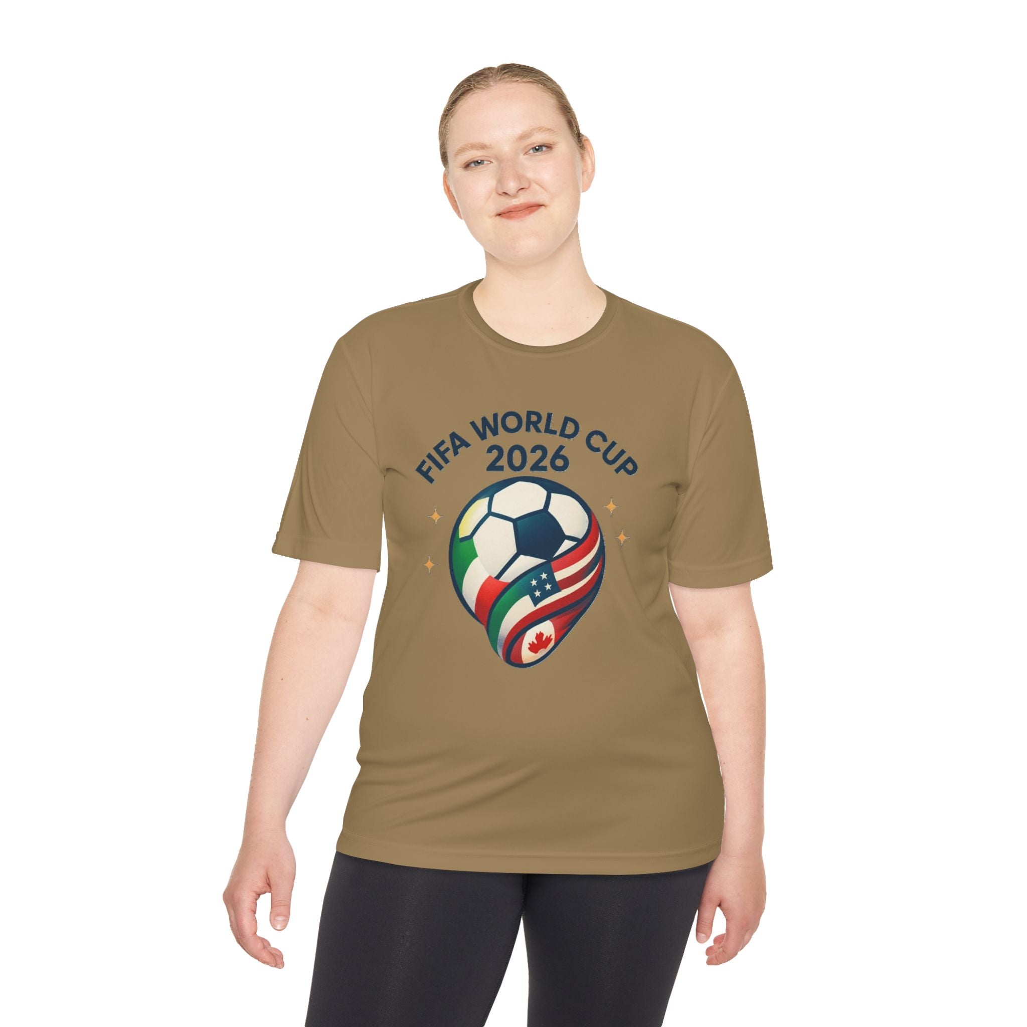 FIFA World Cup 2026 Soccer Tee — USA/Canada/Mexico Flag Ball