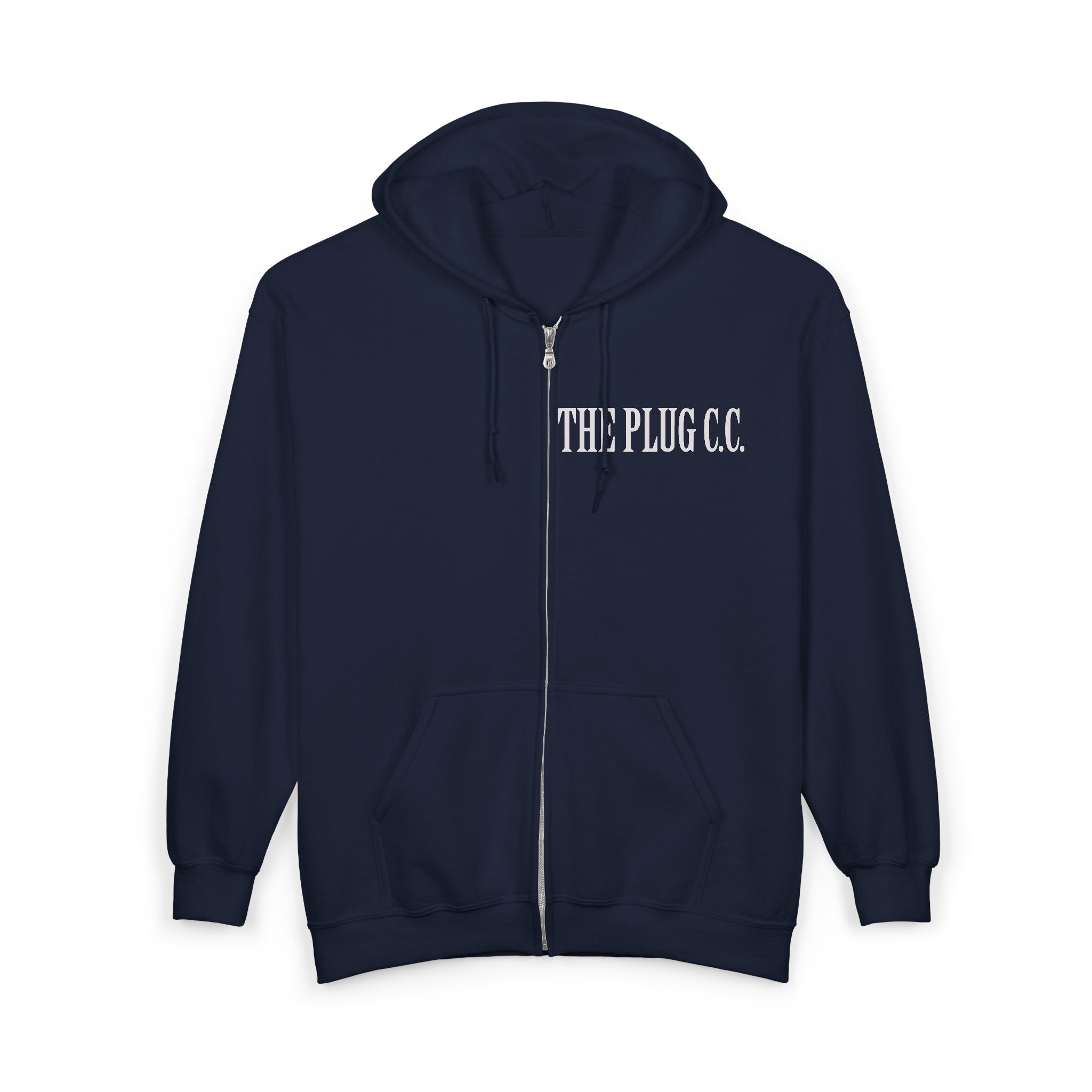 The Plug Apparel Co. Full-Zip Hoodie — Premium Streetwear Zip-Up