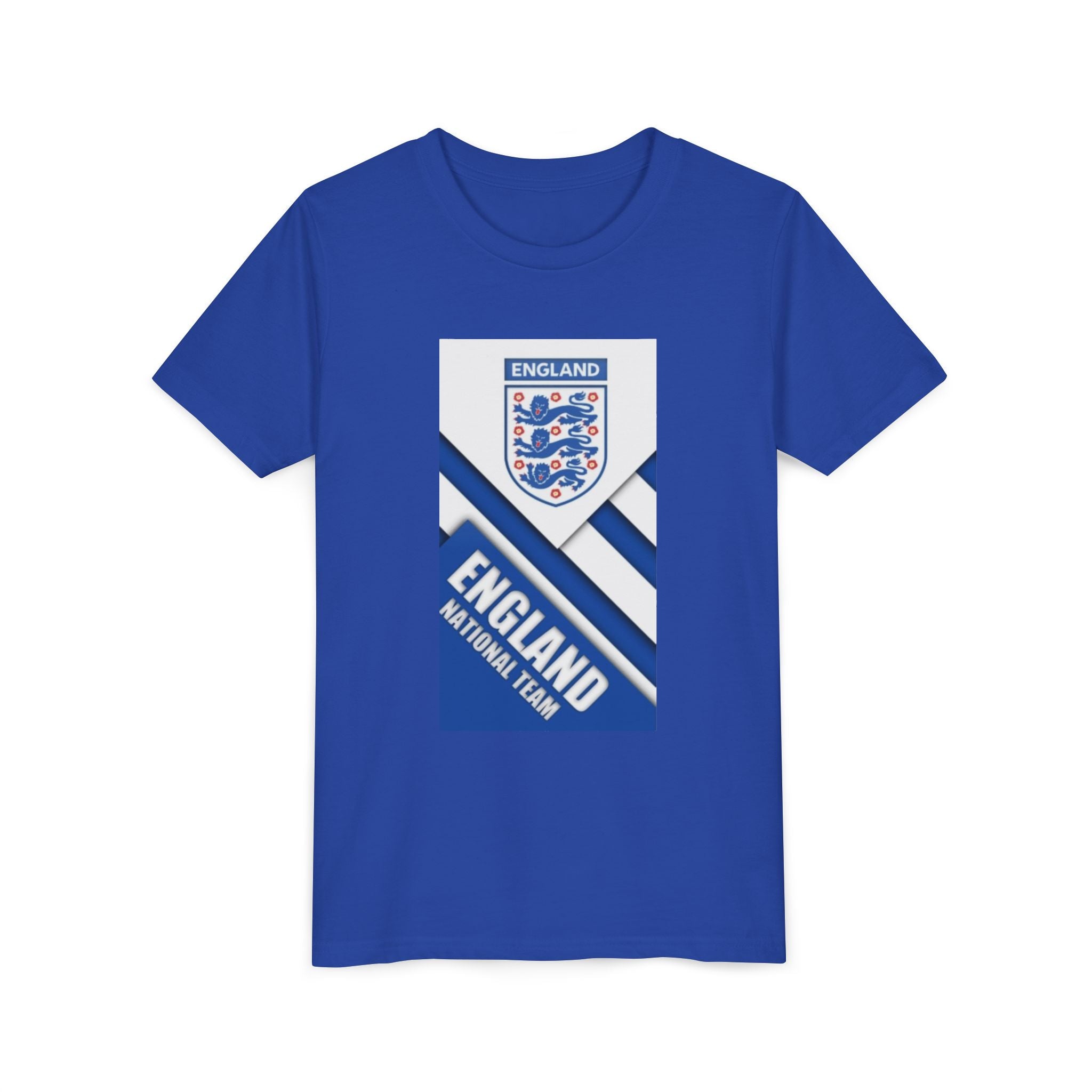 England Youth Soccer T‑Shirt – England National Team Crest & Stripes