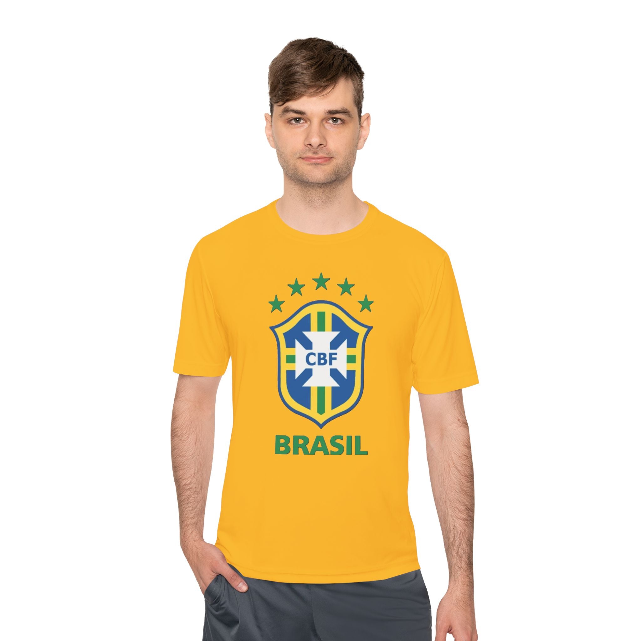 Brasil CBF Soccer Crest Tee — Brazilian Football Fan Shirt
