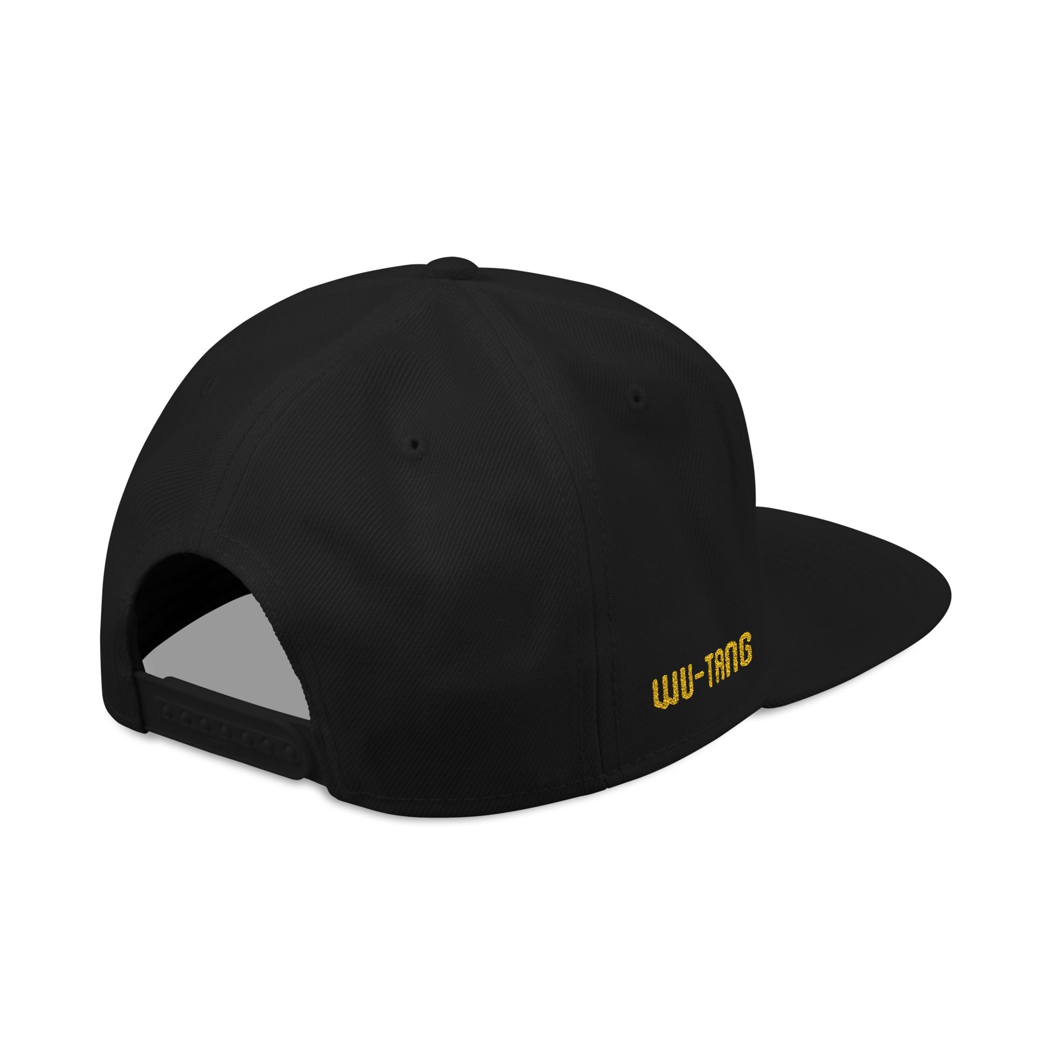Embroidered Wu-Tang Snapback Hat — Gold Logo & '2026' Side Stitch