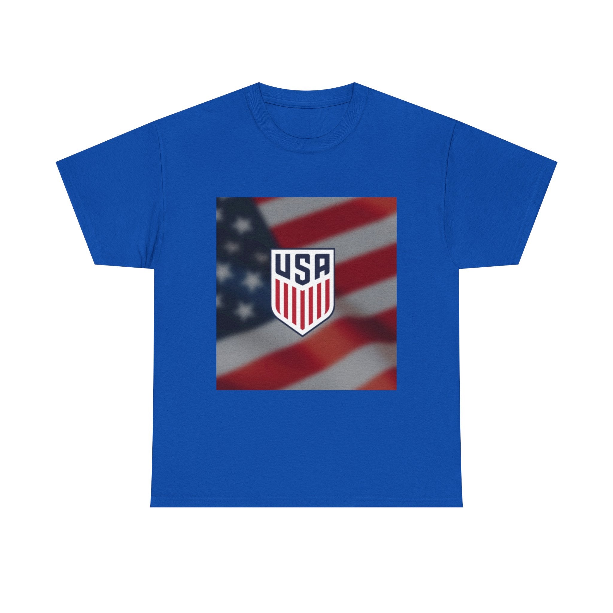 USA Shield Flag Tee — Patriotic American Soccer Crest T-Shirt