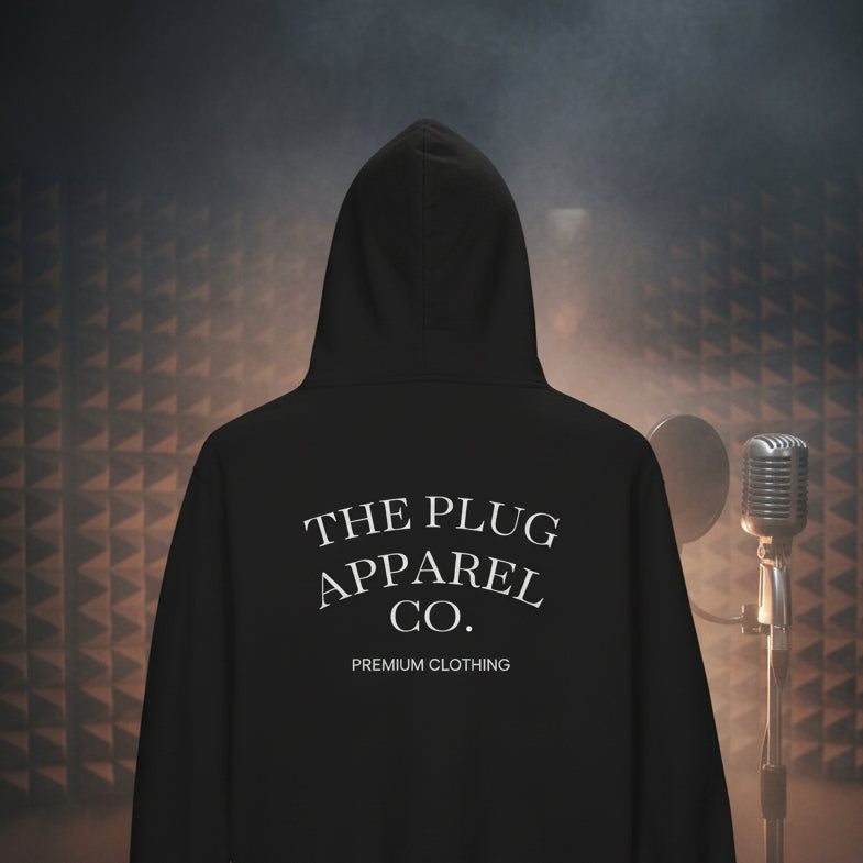 The Plug Apparel Co. Full-Zip Hoodie — Premium Streetwear Zip-Up