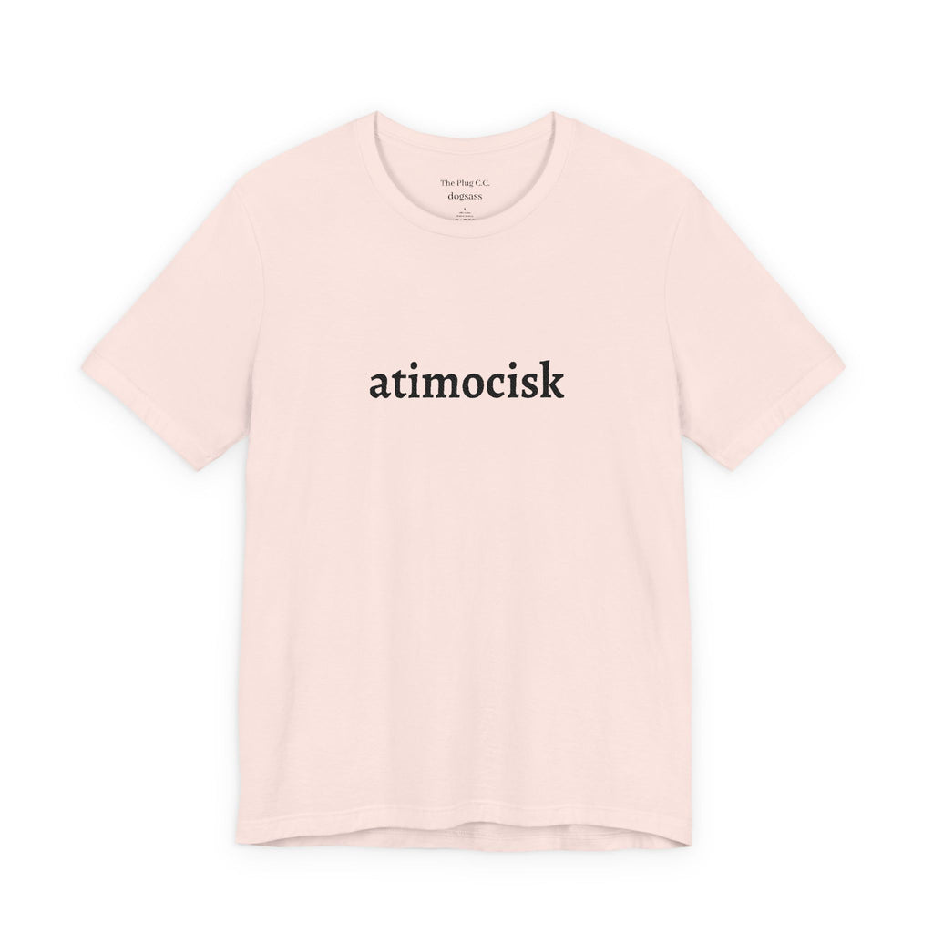 atimocisk Minimalist Text T-Shirt  — Casual T-Shirt