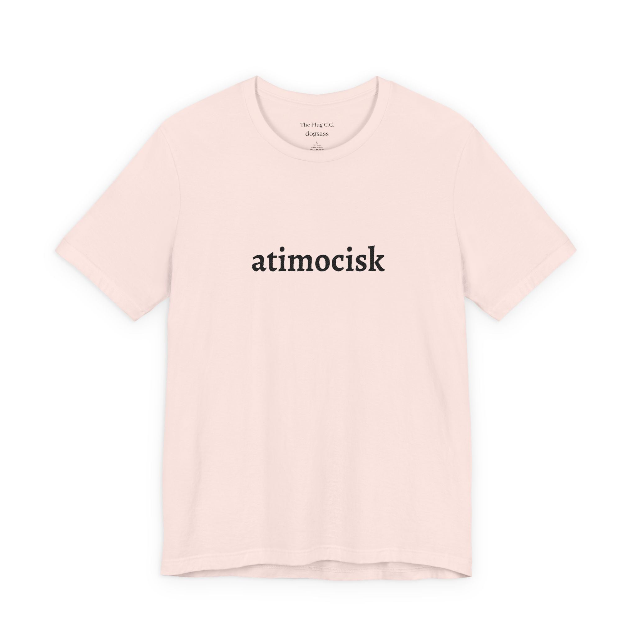 atimocisk Minimalist Text T-Shirt  — Casual T-Shirt
