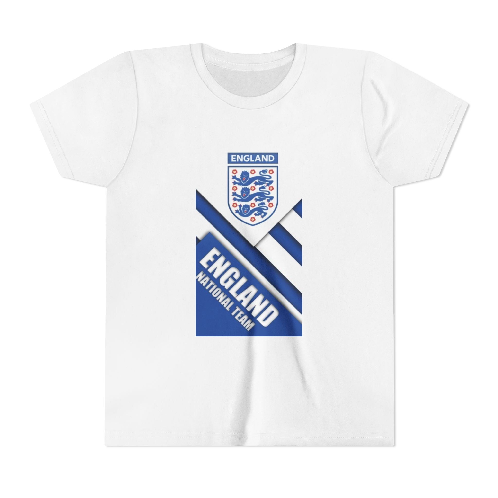 England Youth Soccer T‑Shirt – England National Team Crest & Stripes