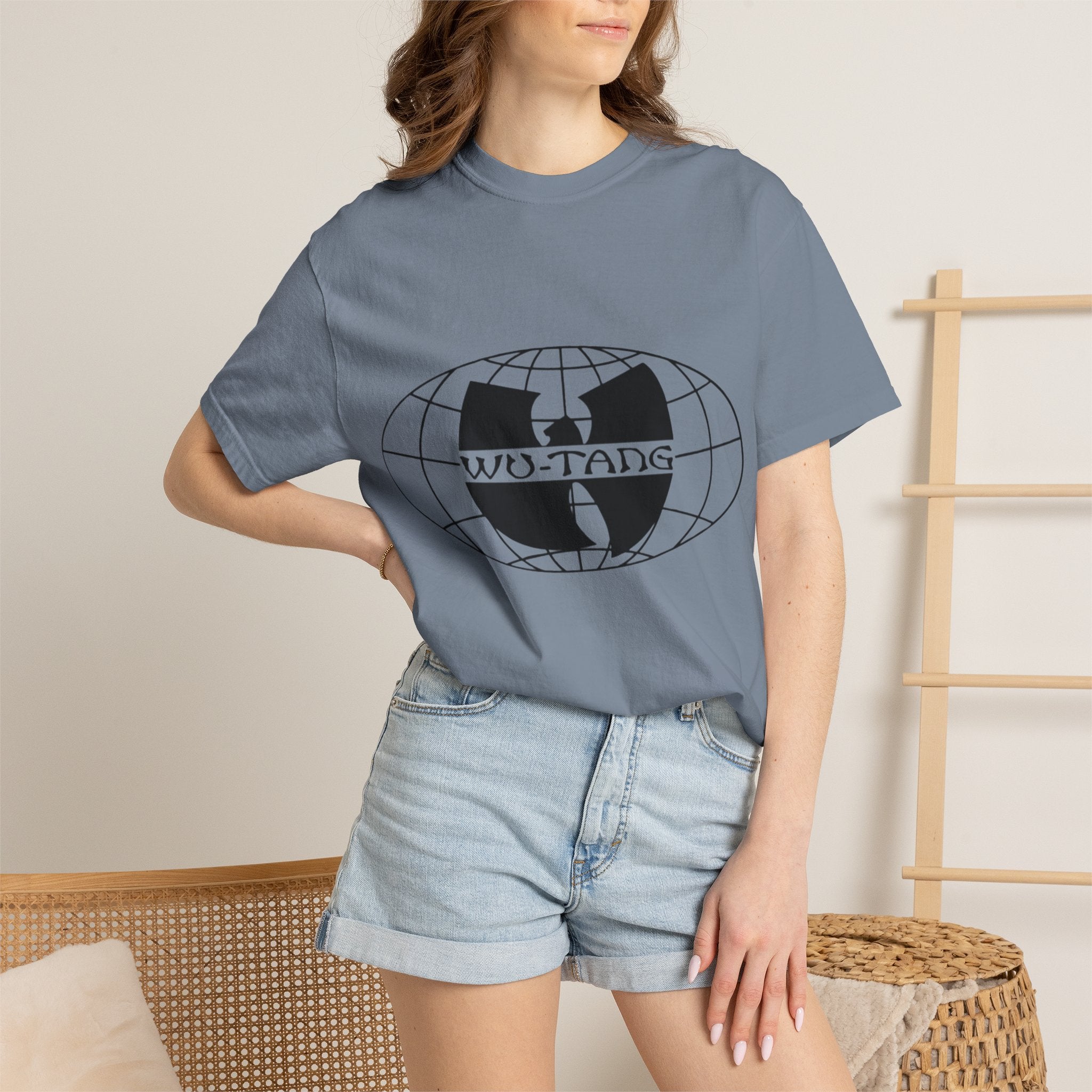 Wu-Tang Globe T-Shirt — Vintage Hip Hop Logo Tee