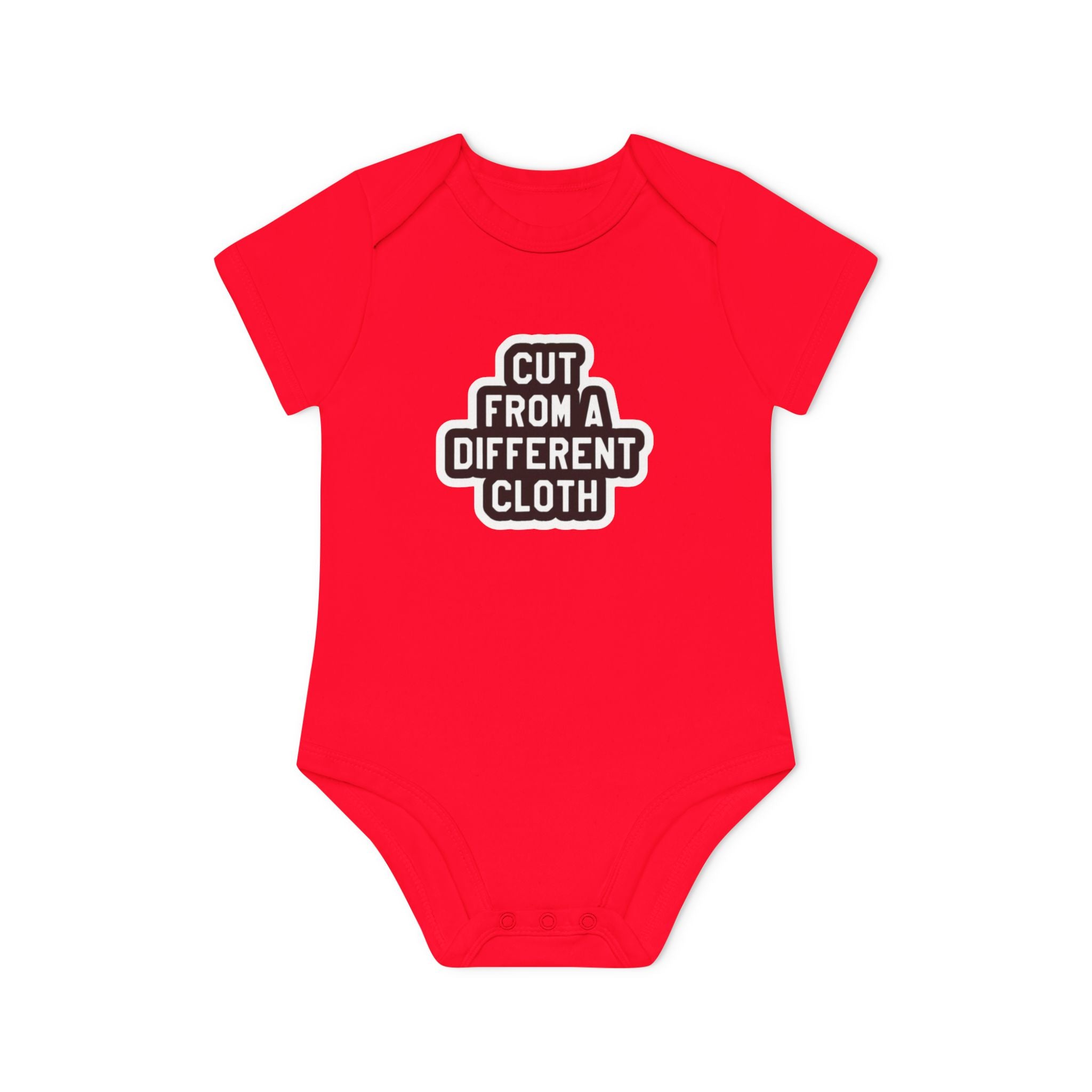 Baby Bodysuit — "Cut From A Different Cloth" Organic Short Sleeve Onesie