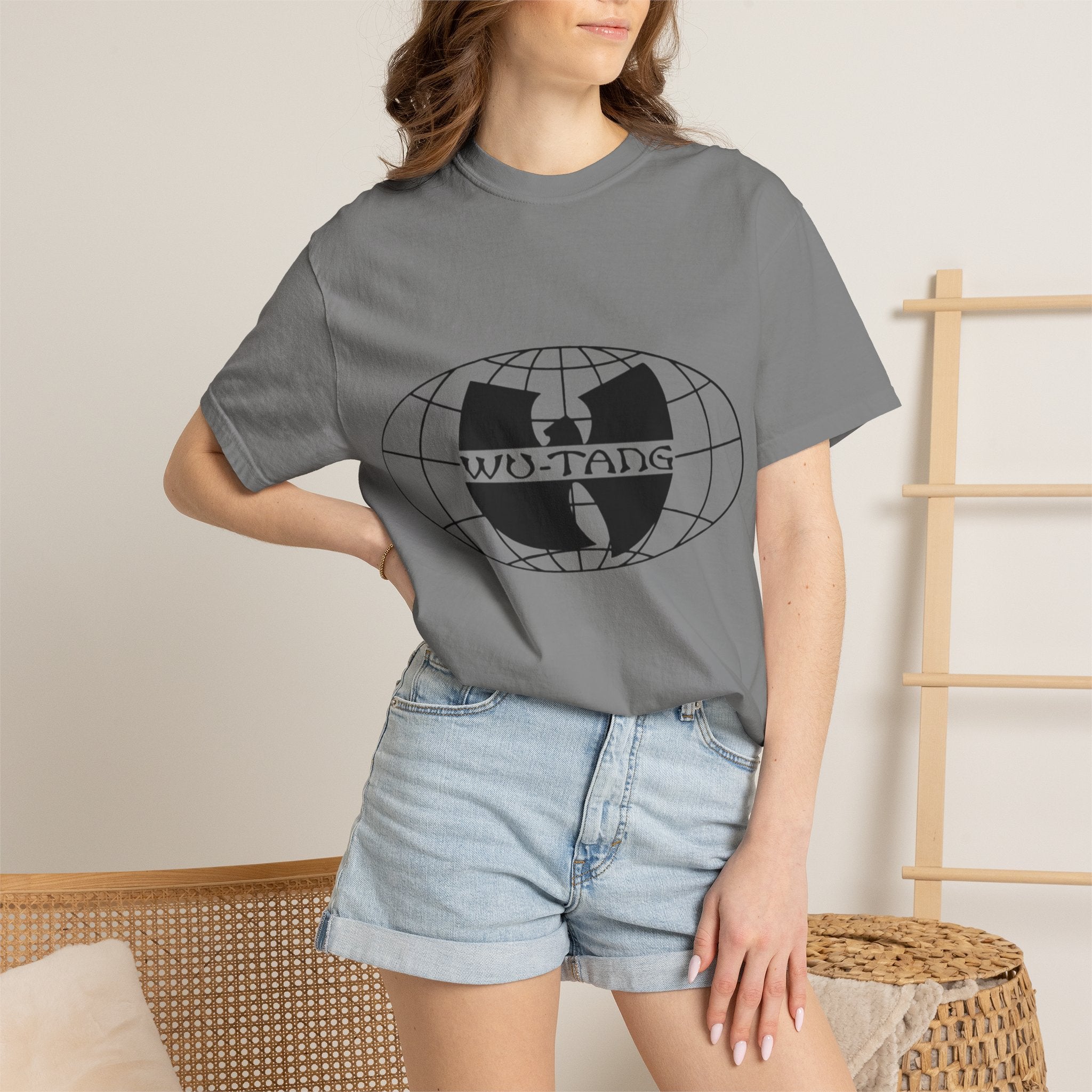 Wu-Tang Globe T-Shirt — Vintage Hip Hop Logo Tee
