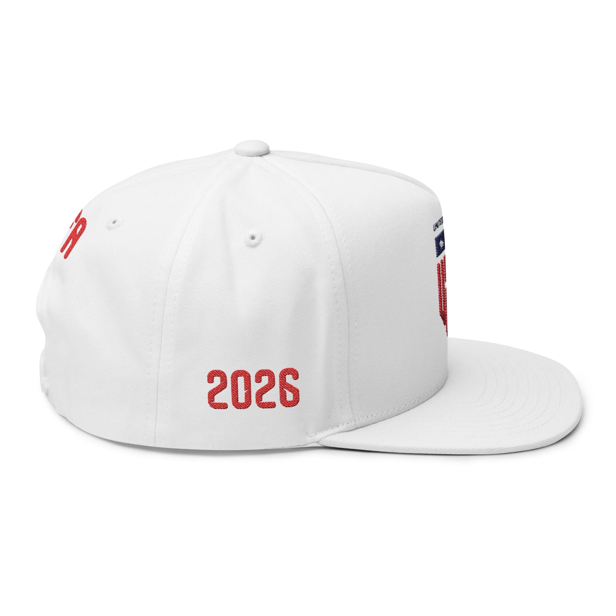 USA Shield Embroidered Flat Bill Cap — Patriotic FIFA Snapback