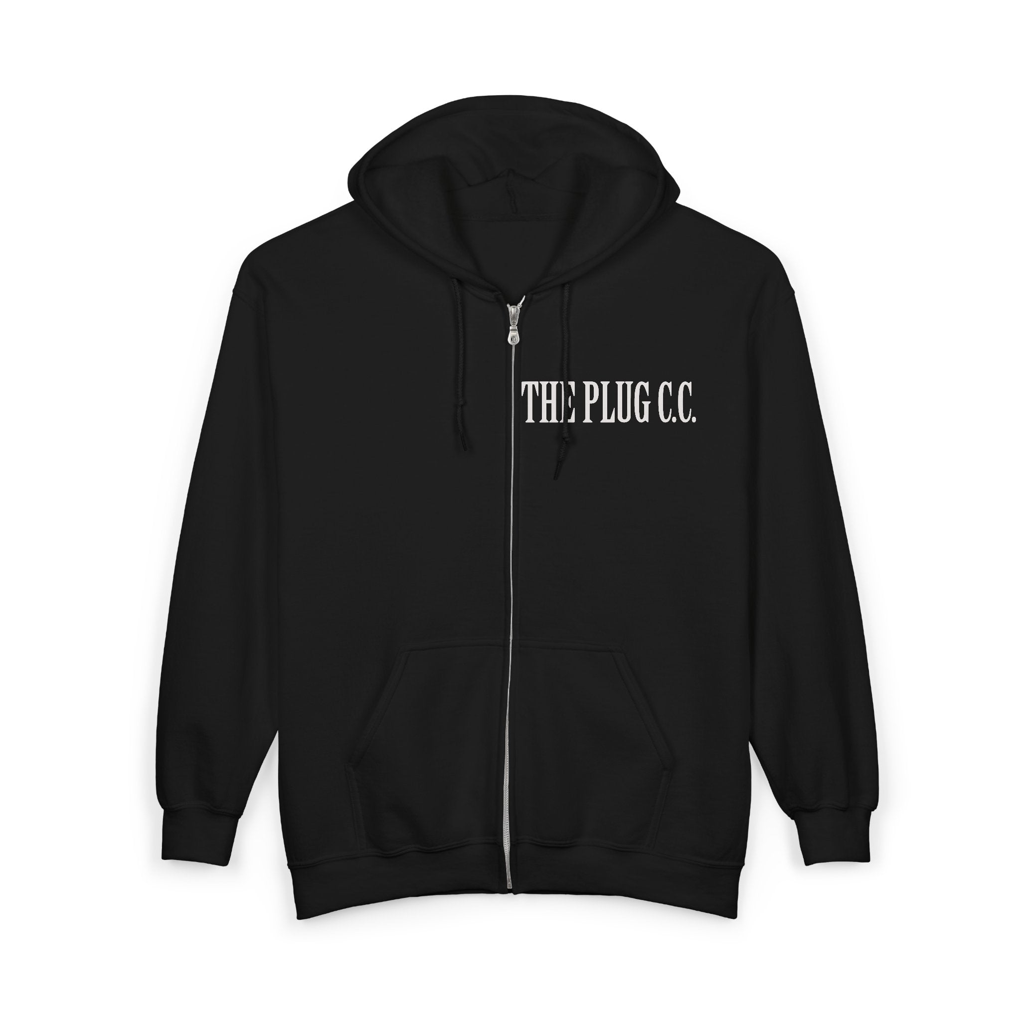 The Plug Apparel Co. Full-Zip Hoodie — Premium Streetwear Zip-Up