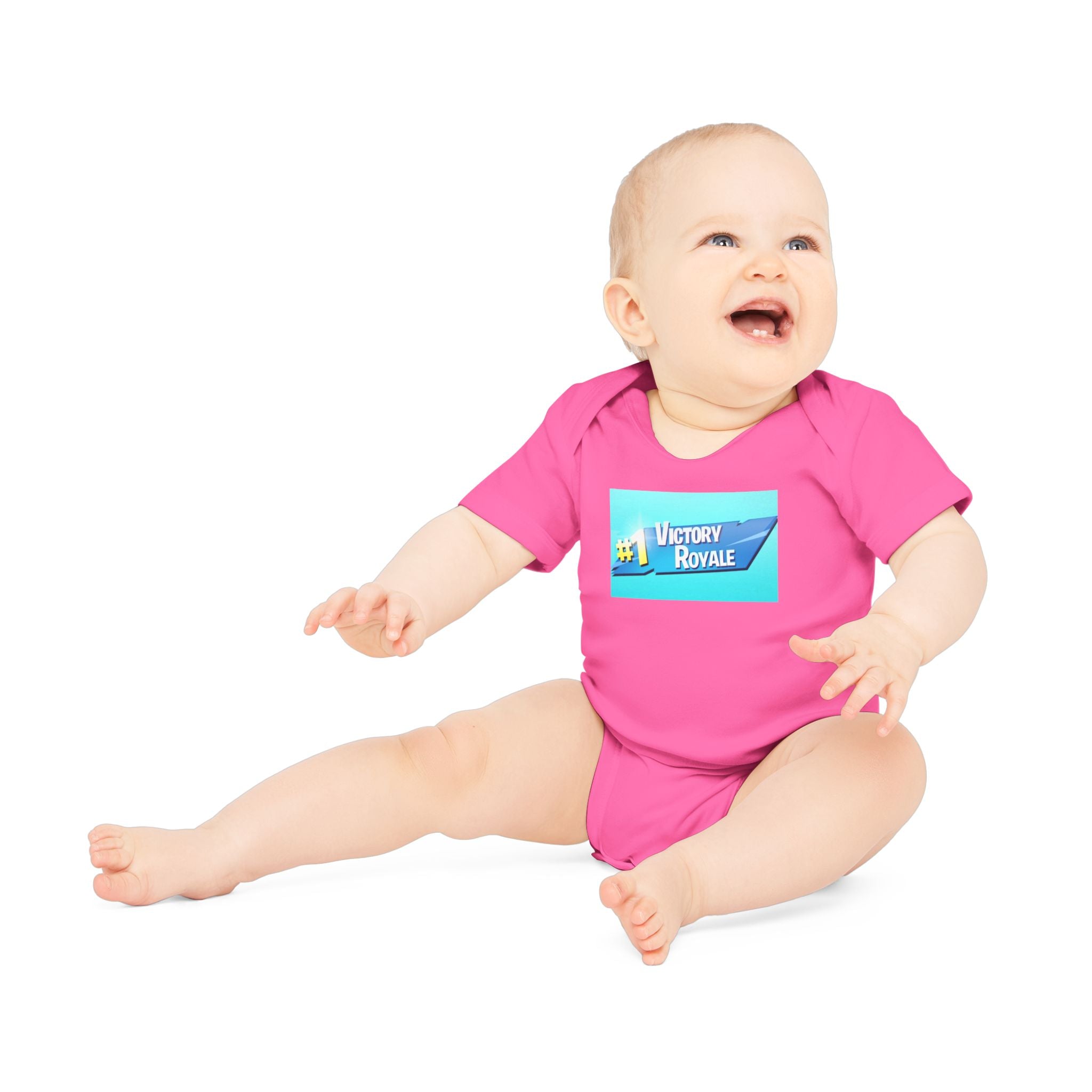 Baby Bodysuit "#1 Victory Royale" - Gamer Infant Onesie, Cute Video Game Newborn Gift