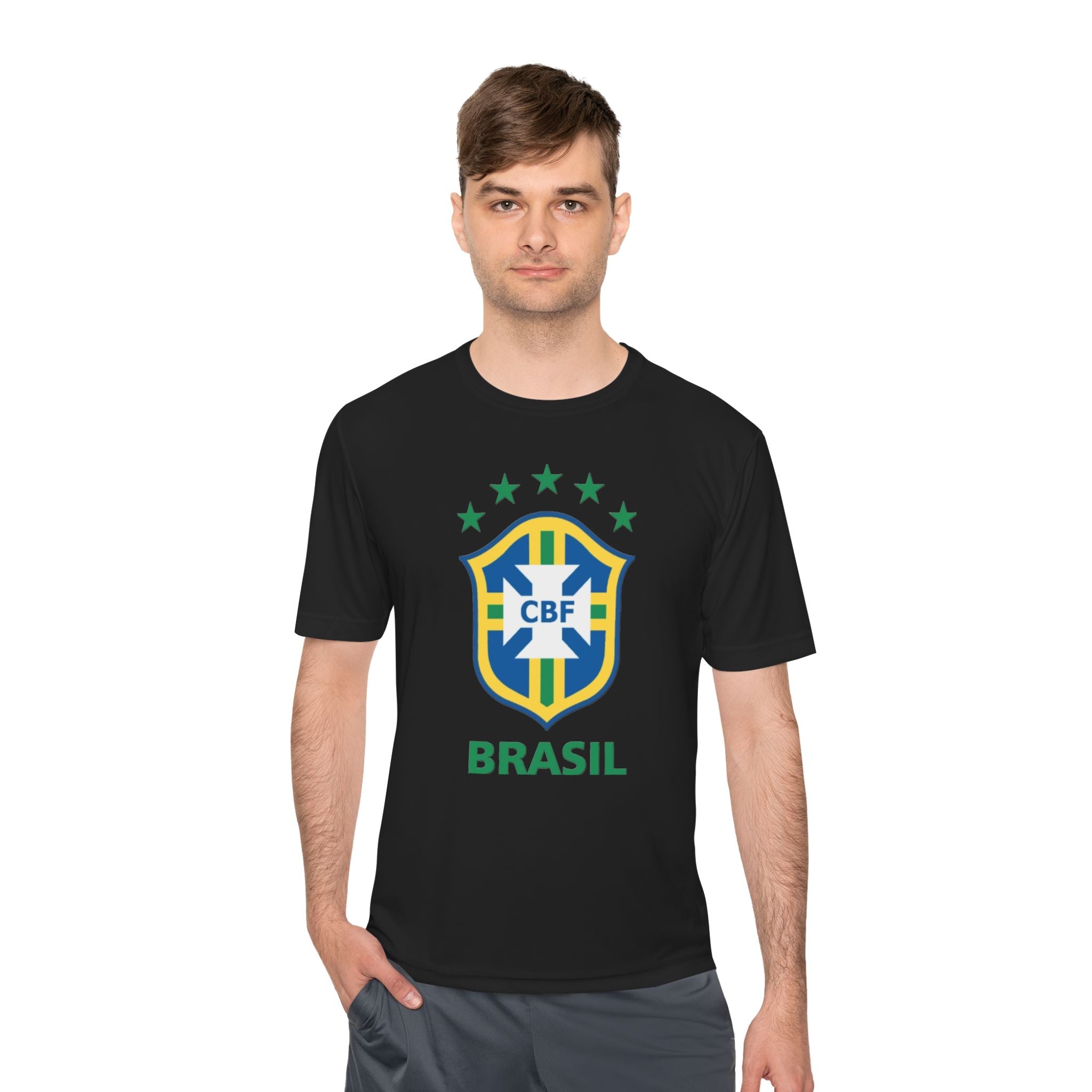 Brasil CBF Soccer Crest Tee — Brazilian Football Fan Shirt