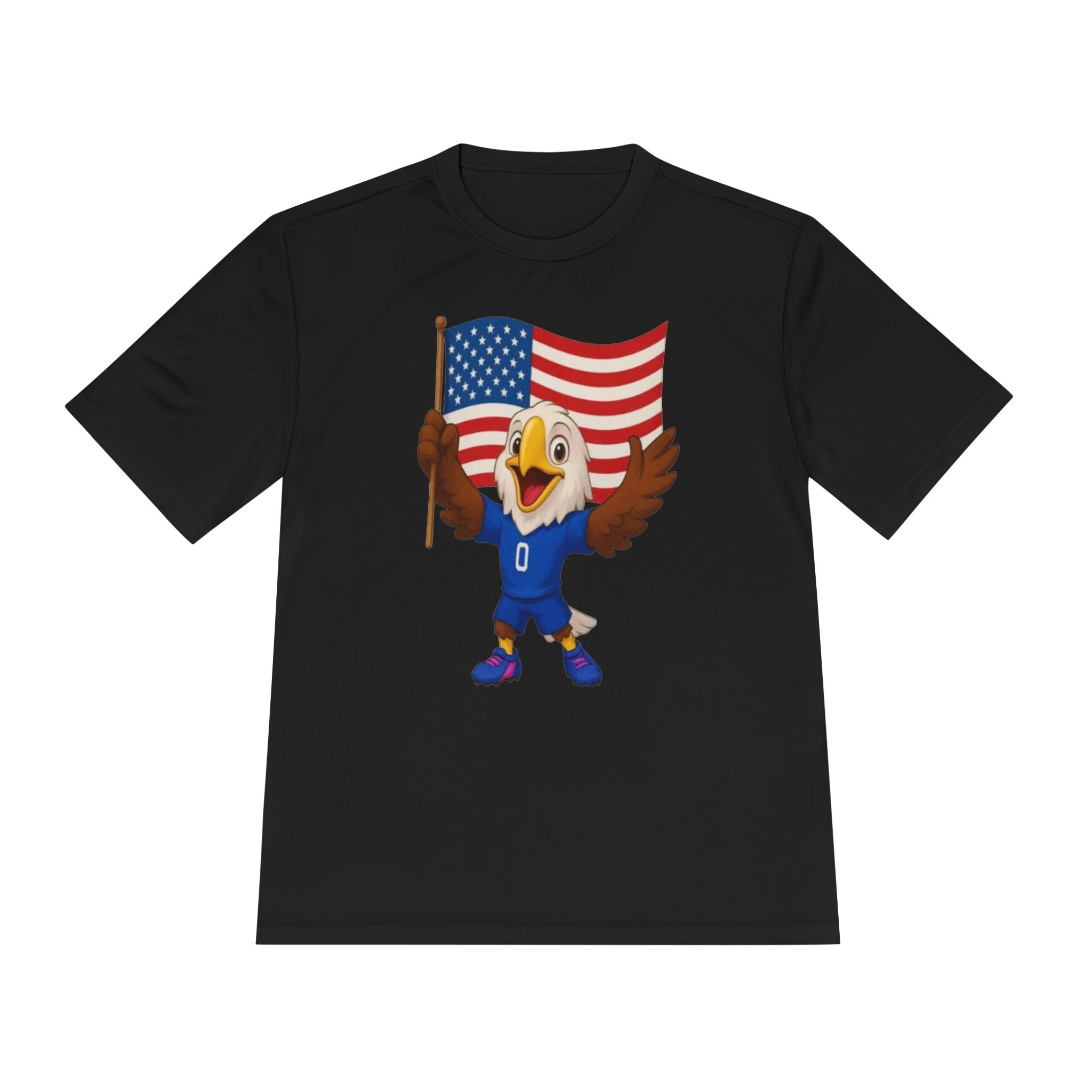 Patriotic Eagle Flag Tee — American Pride World Cup Mascot Shirt
