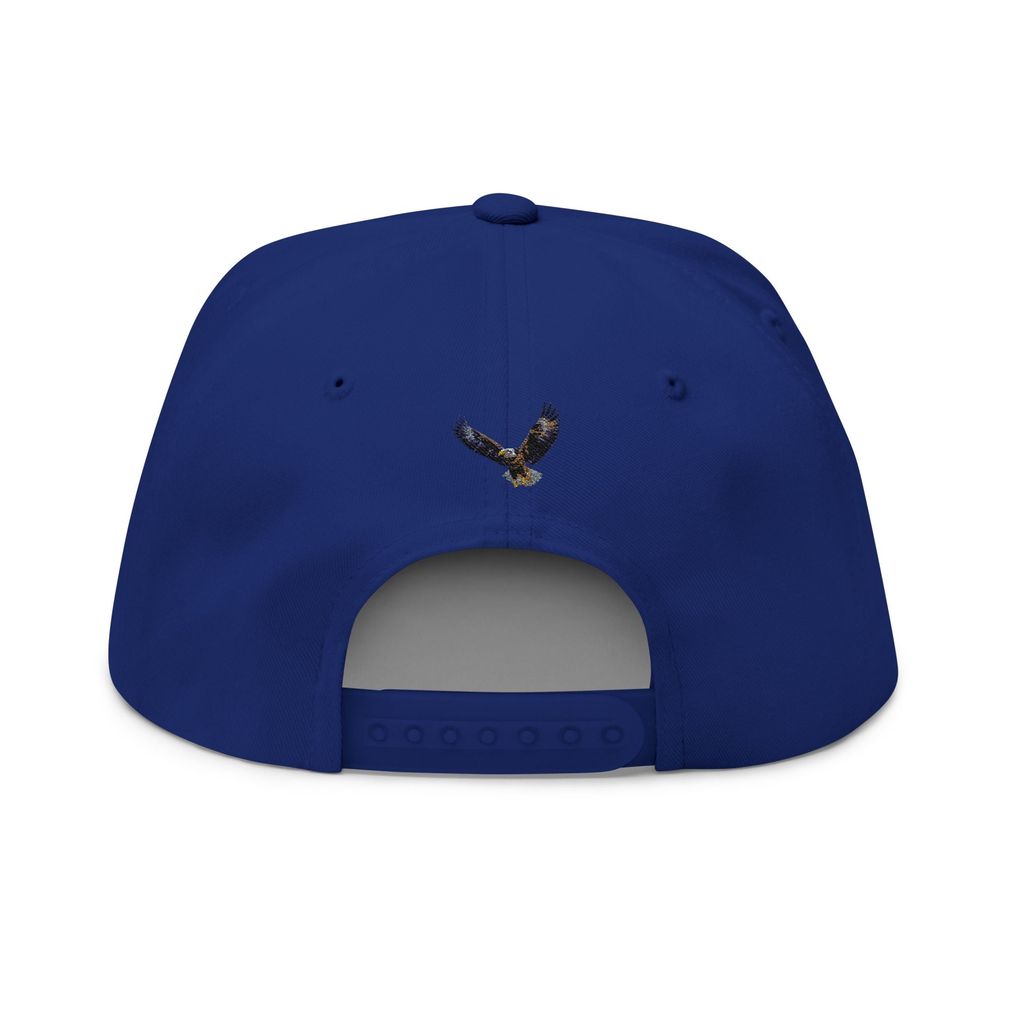 Embroidered Flat Bill Cap — "The Play" Clothing Company Script Logo