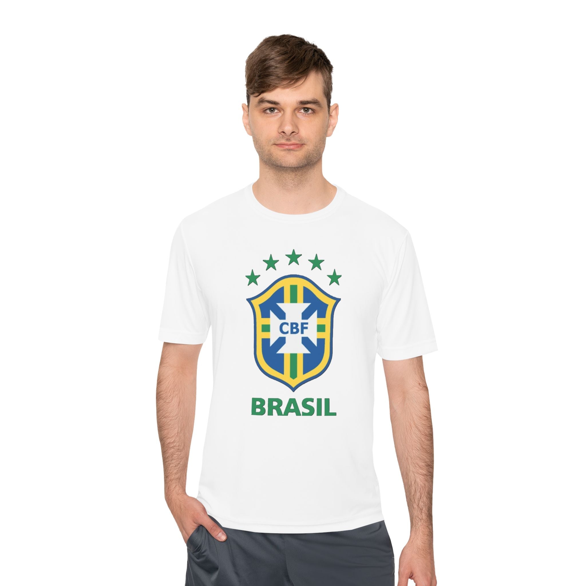 Brasil CBF Soccer Crest Tee — Brazilian Football Fan Shirt