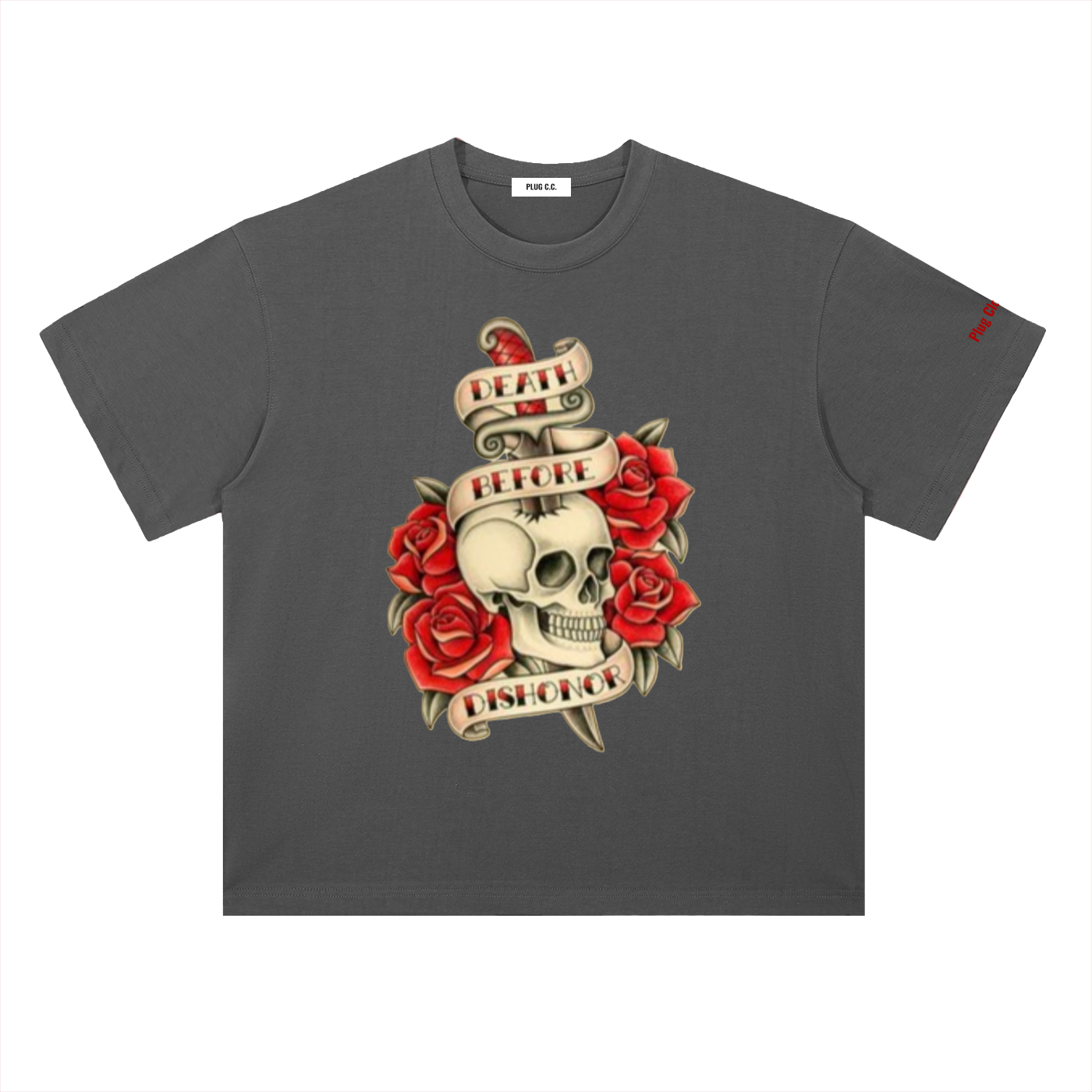 PlugClothingCompany,DeathBeforeDishonor,Heavyweight,Dropshoulder