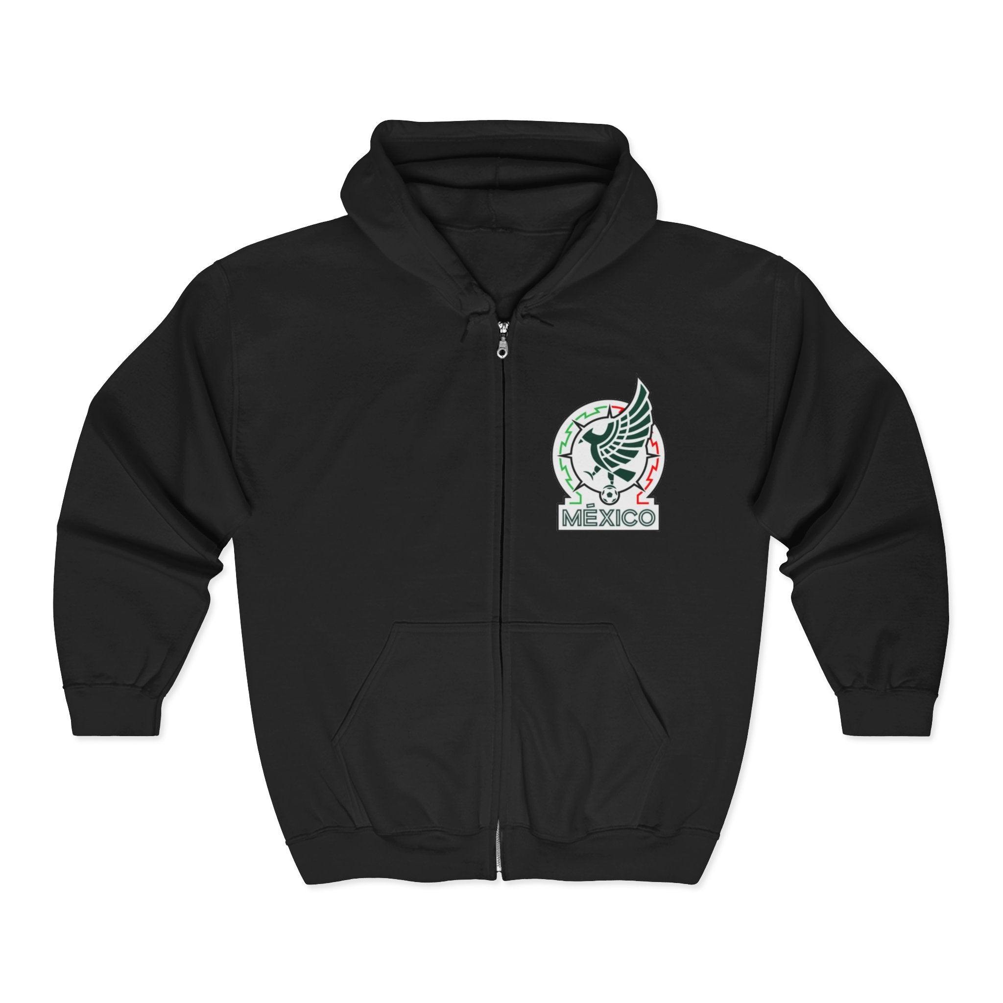 Mexico FIFA World Cup 2026 Full-Zip Hoodie — Team Emblem & Trophy Design