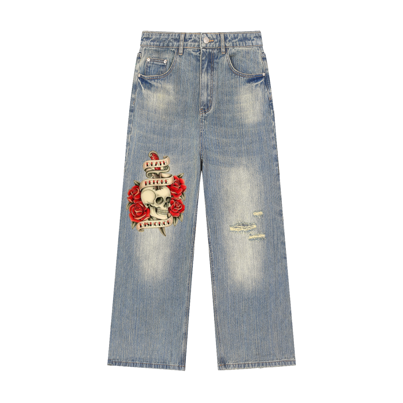 deathbeforedishonor,PlugClothingCompany,vintage,distressed,denim