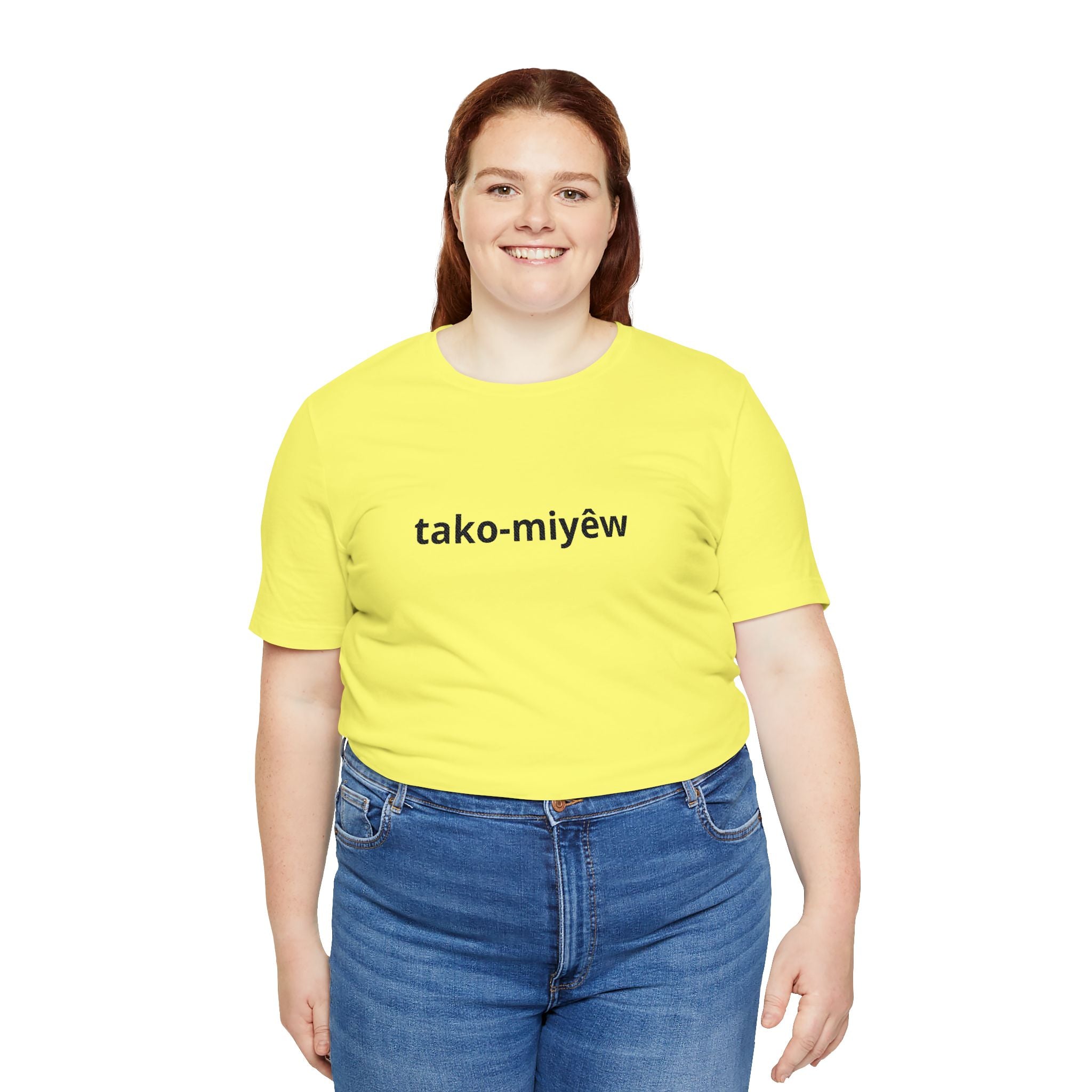 Tako-Miyêw Tee — Minimal Indigenous Language Graphic T-Shirt