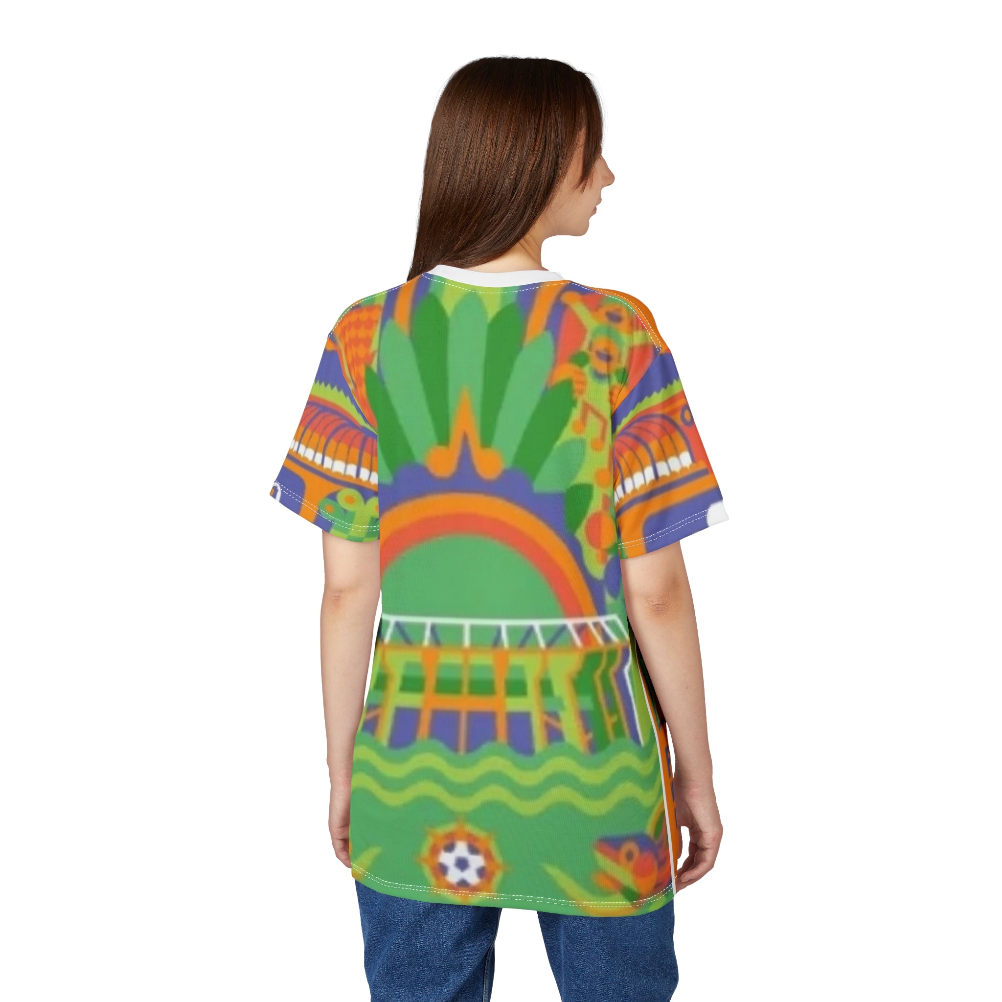 Mexico City FIFA World Cup 2026 Retro Stadium All-Over Print Tee