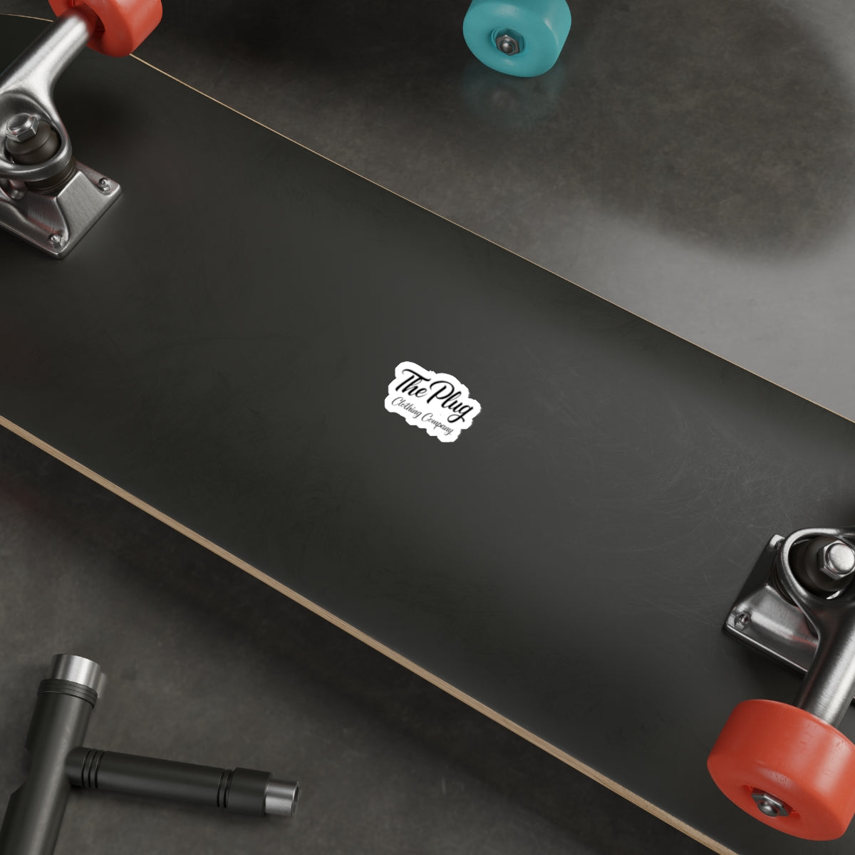 Die-Cut Sticker — “The Plug Clothing Company” Script Logo Sticker