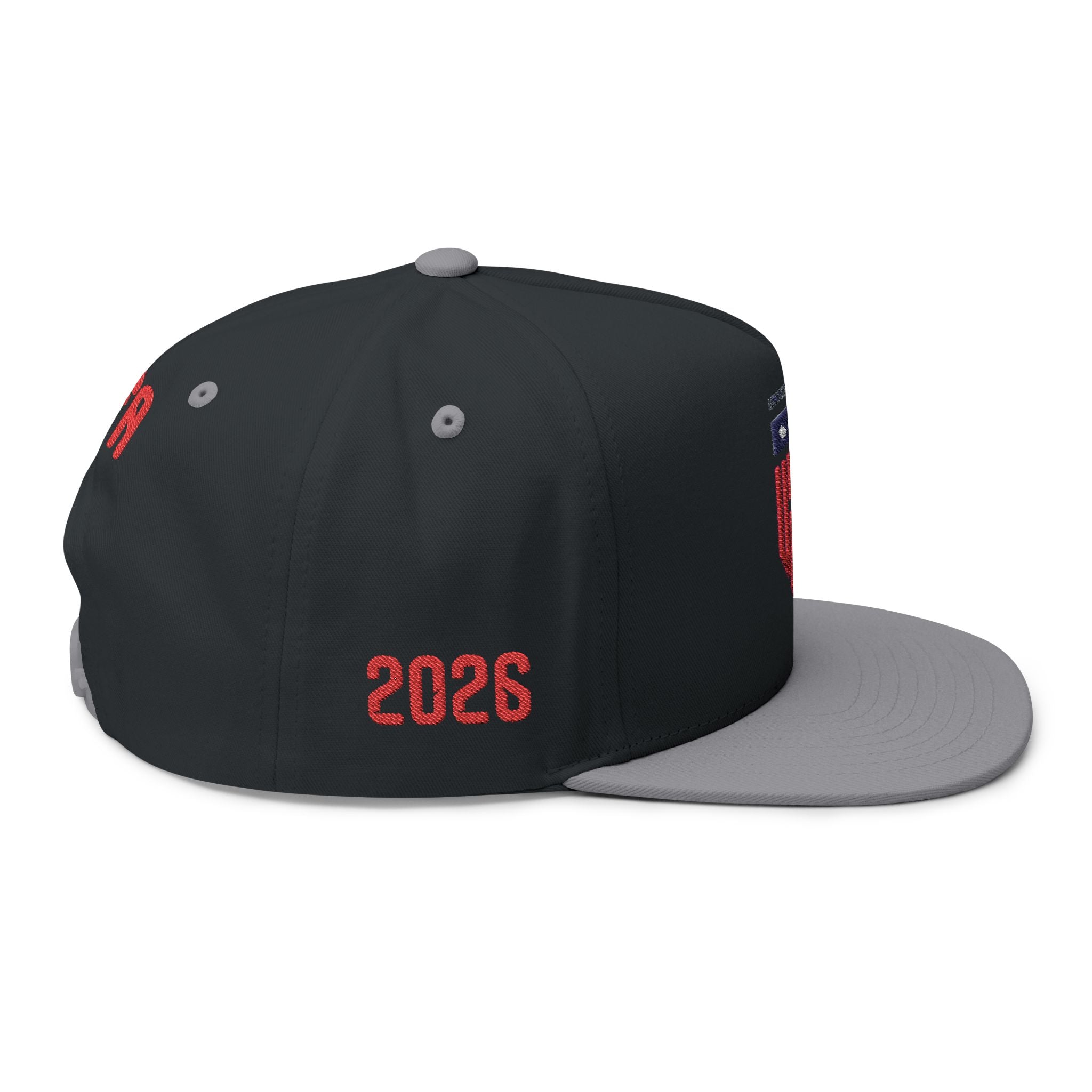 USA Shield Embroidered Flat Bill Cap — Patriotic FIFA Snapback